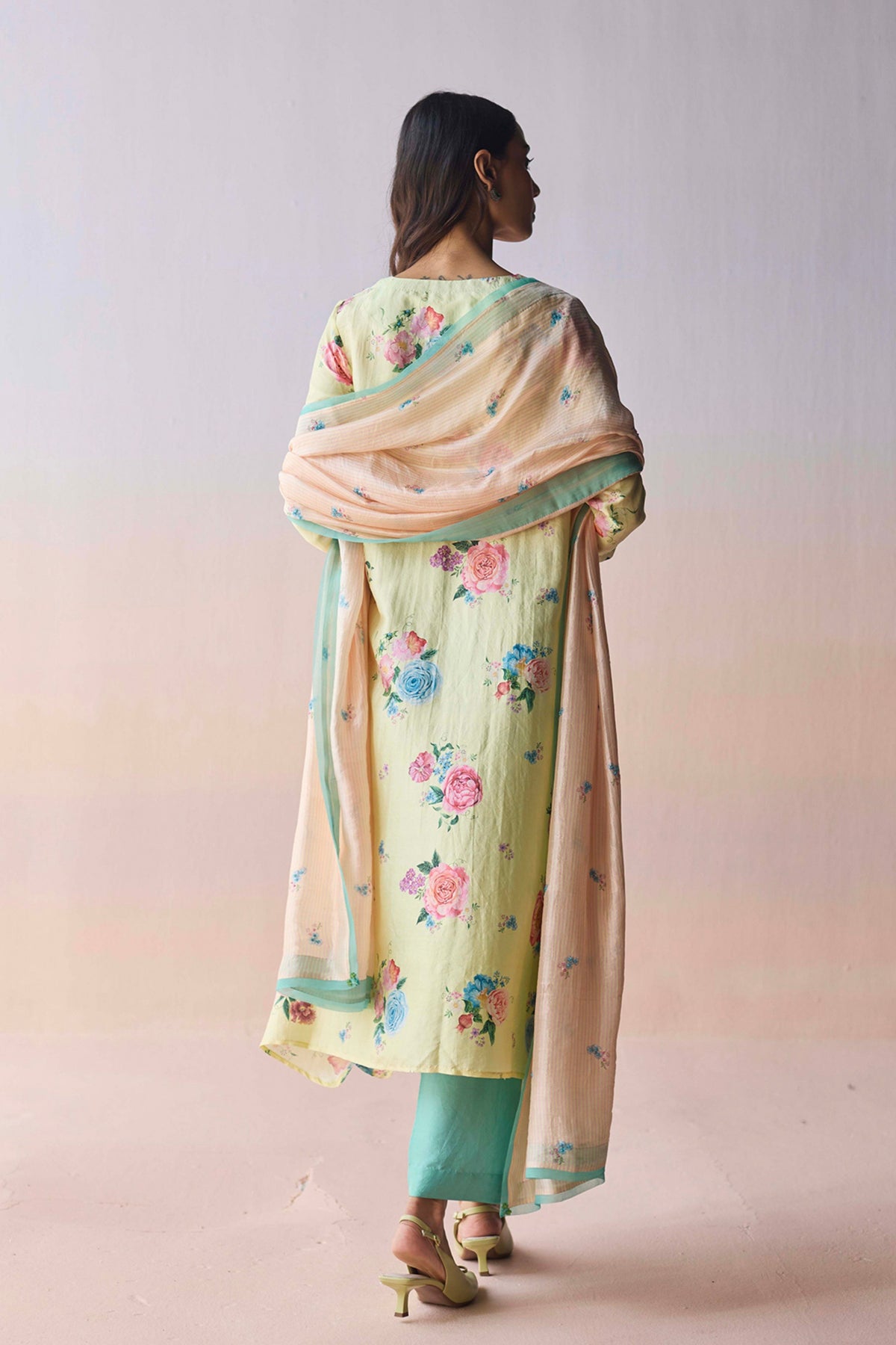 Kindred Petals Yellow Kurta and Pants