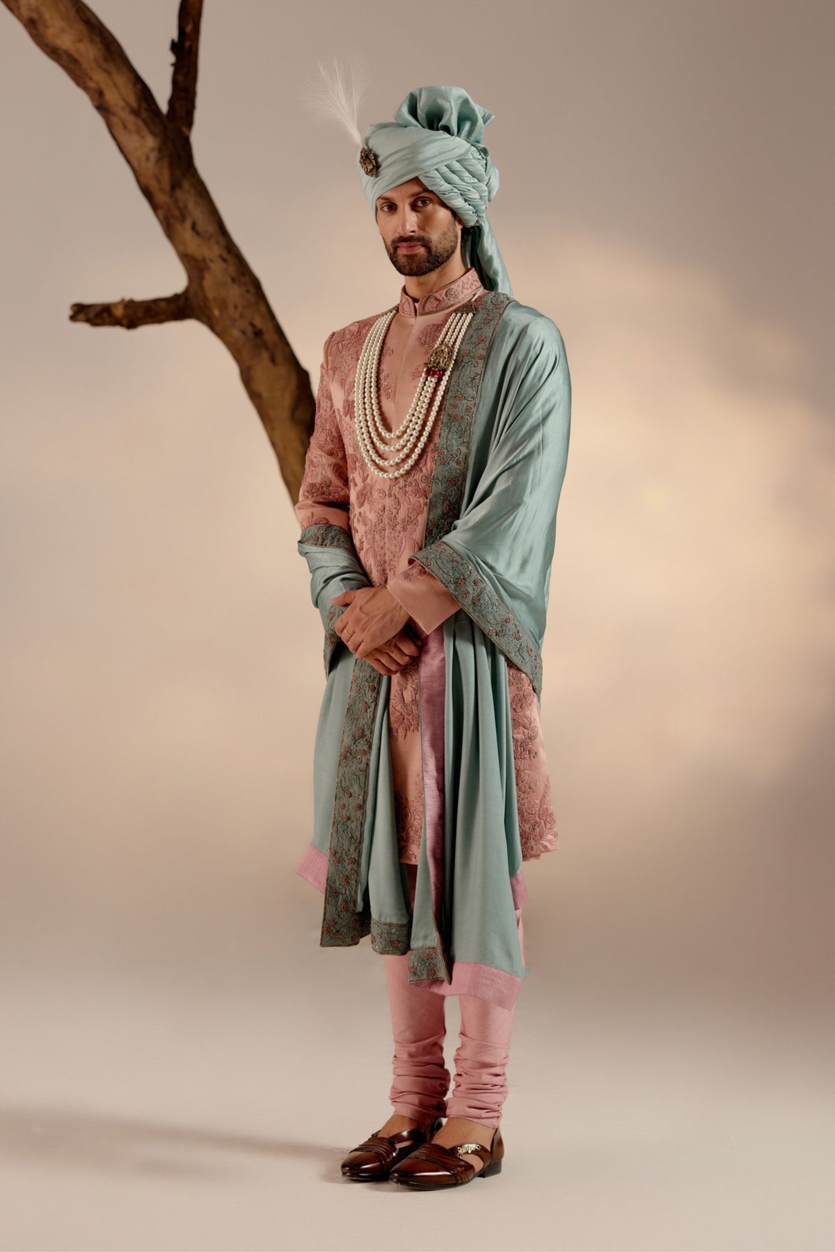 Orchid Pink Sherwani Set