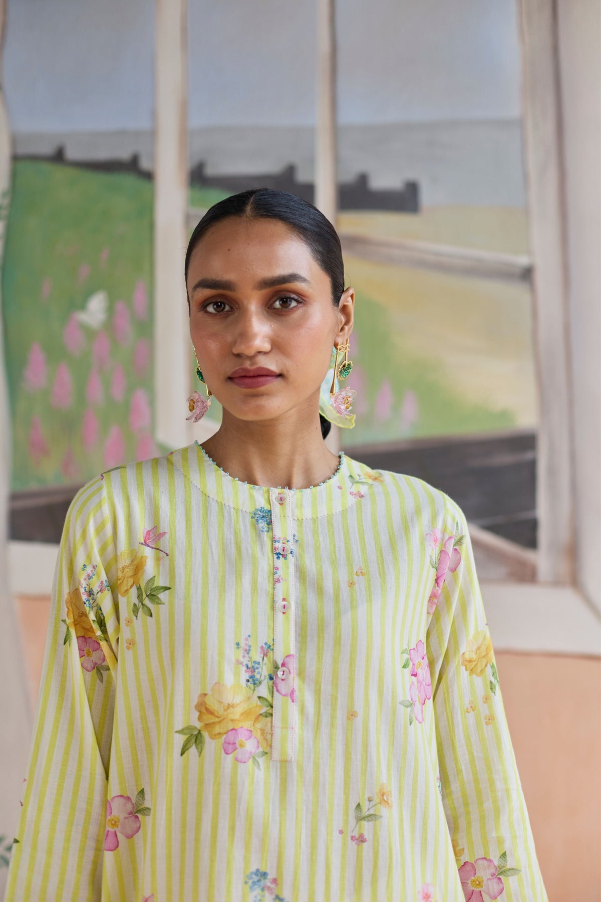 Serene Flora Mid Kurta Set