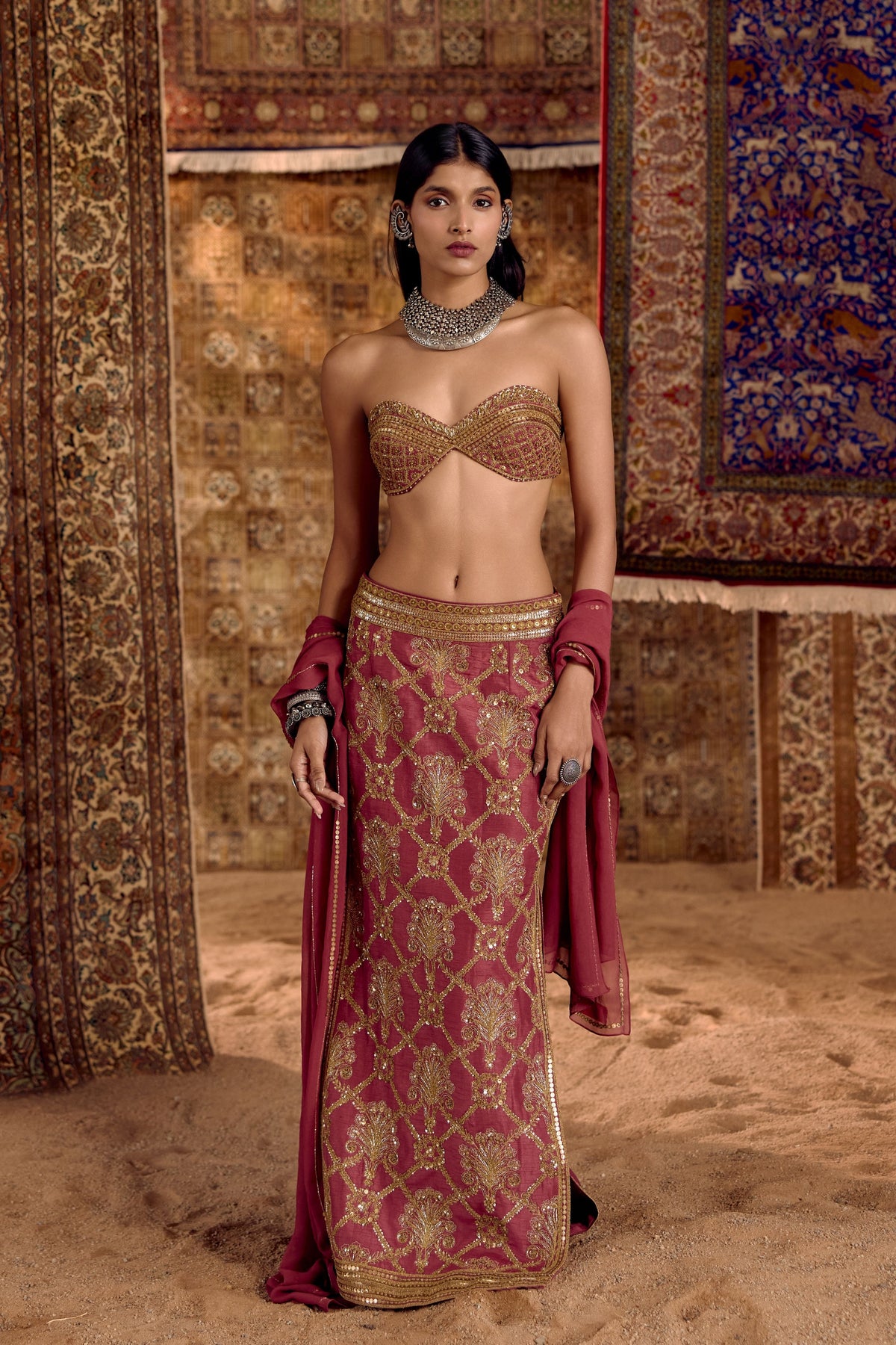 Afsan E Zar Skirt Set