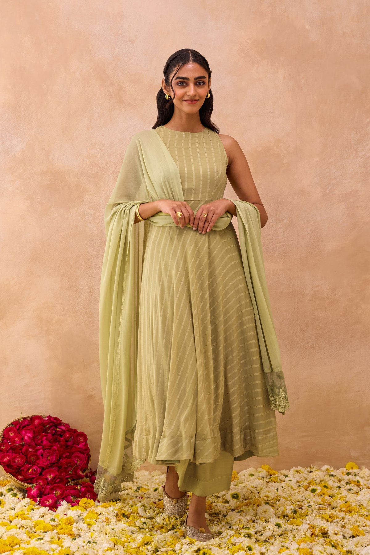 Olive Mist Kurta Set