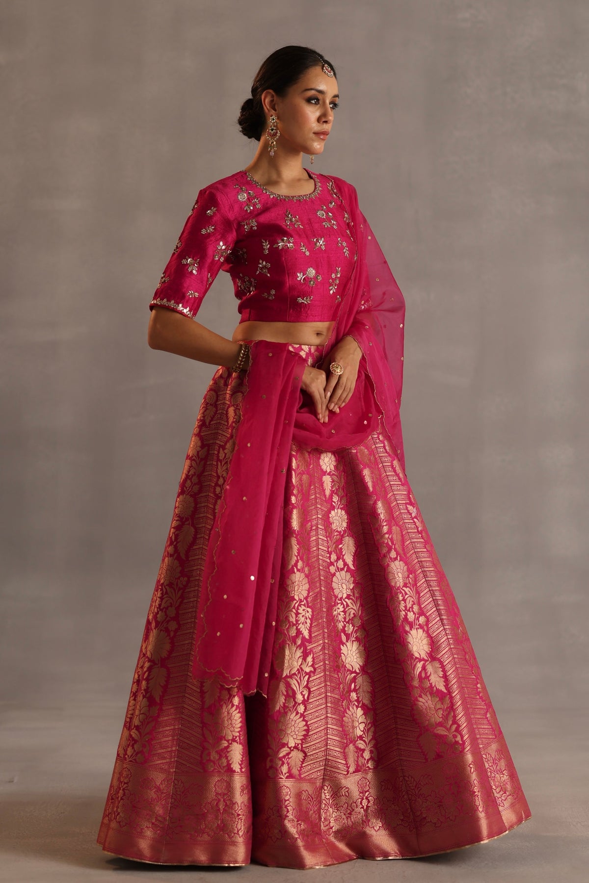 Malhar Magenta Lehenga