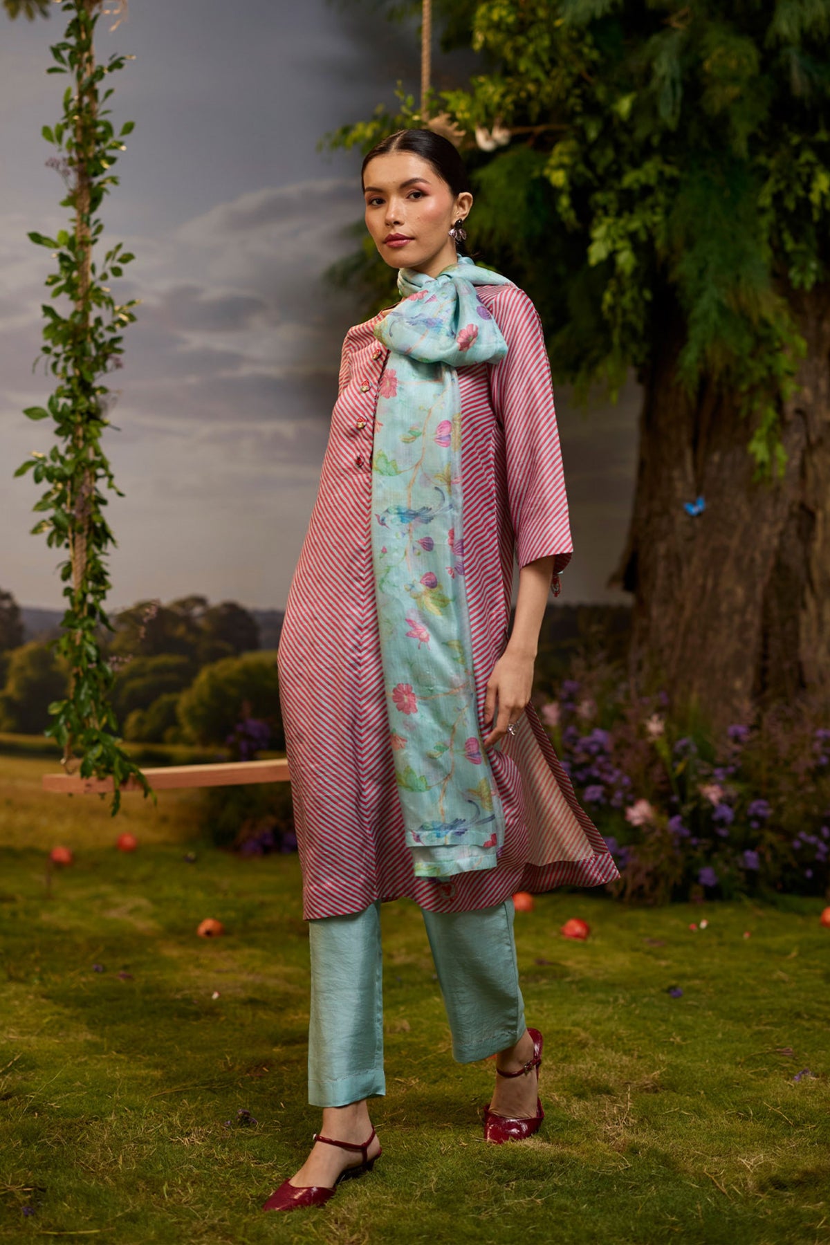 Fig n Fable Blue Dupatta