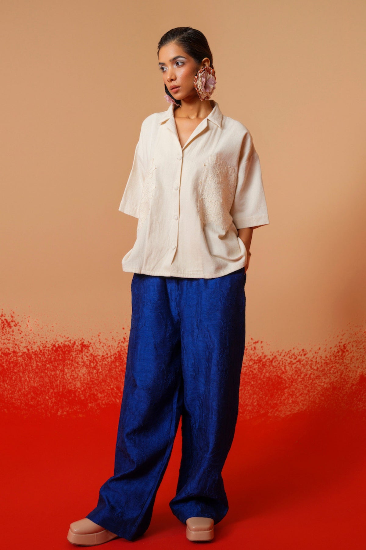 Blue Petal Pants