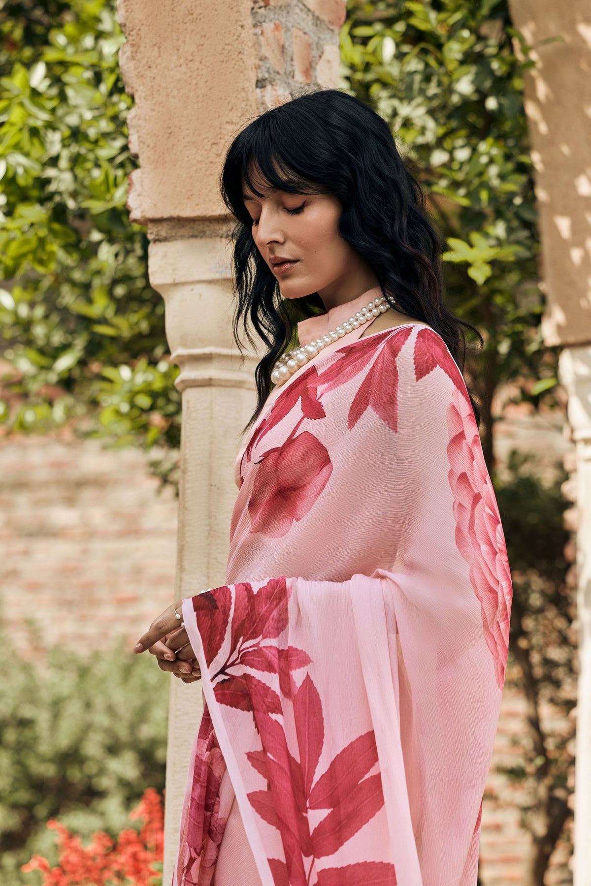 Diana Blossom Pink Saree