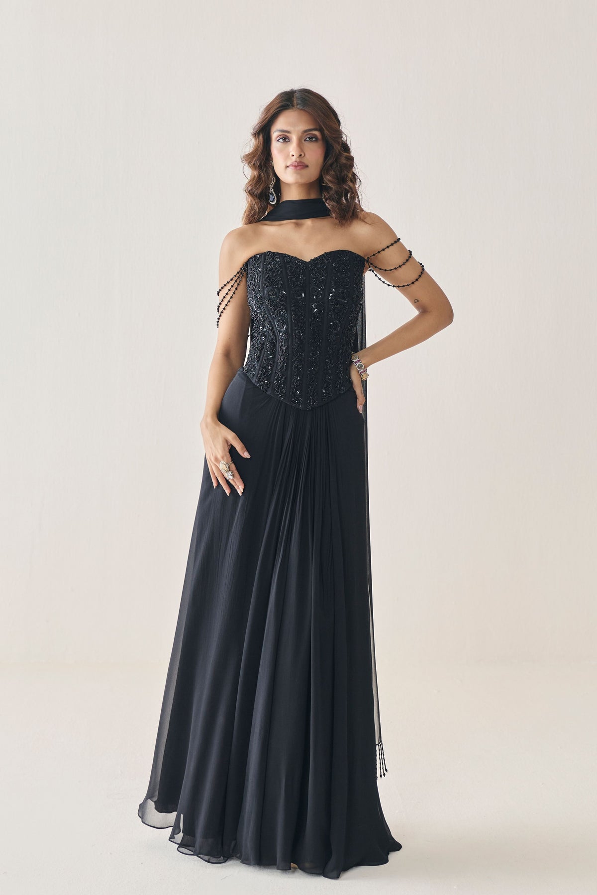 Cora Draped Skirt Set