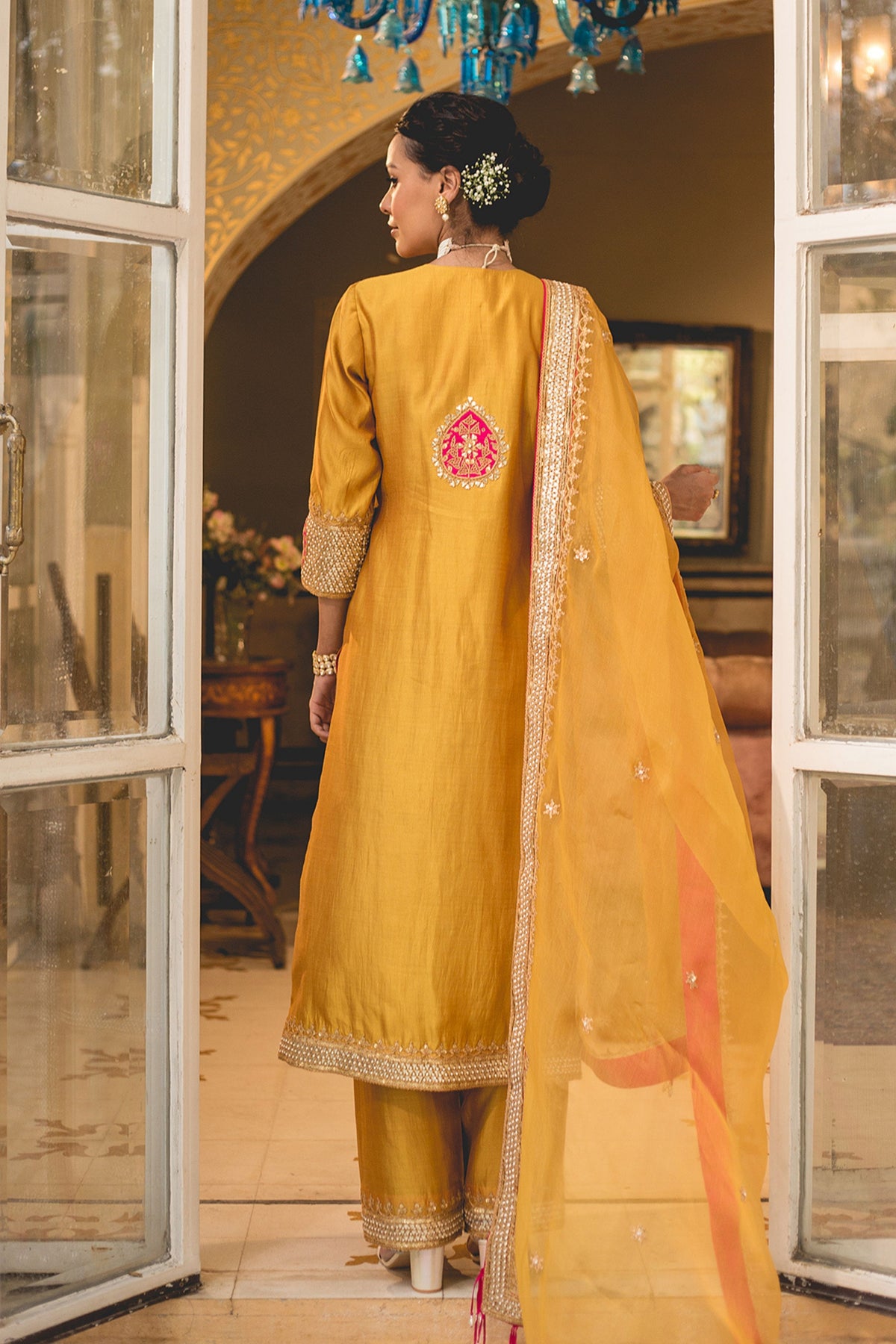 Mustard Kurta Set
