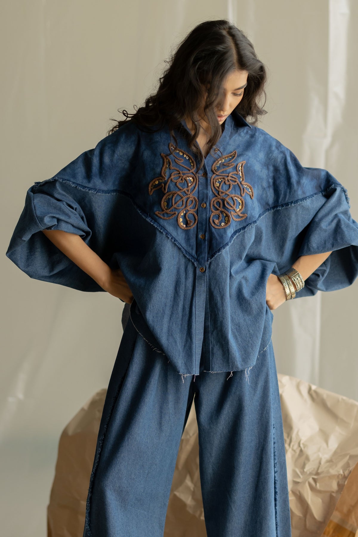 Light Blue Tie-dye Co-ord Set