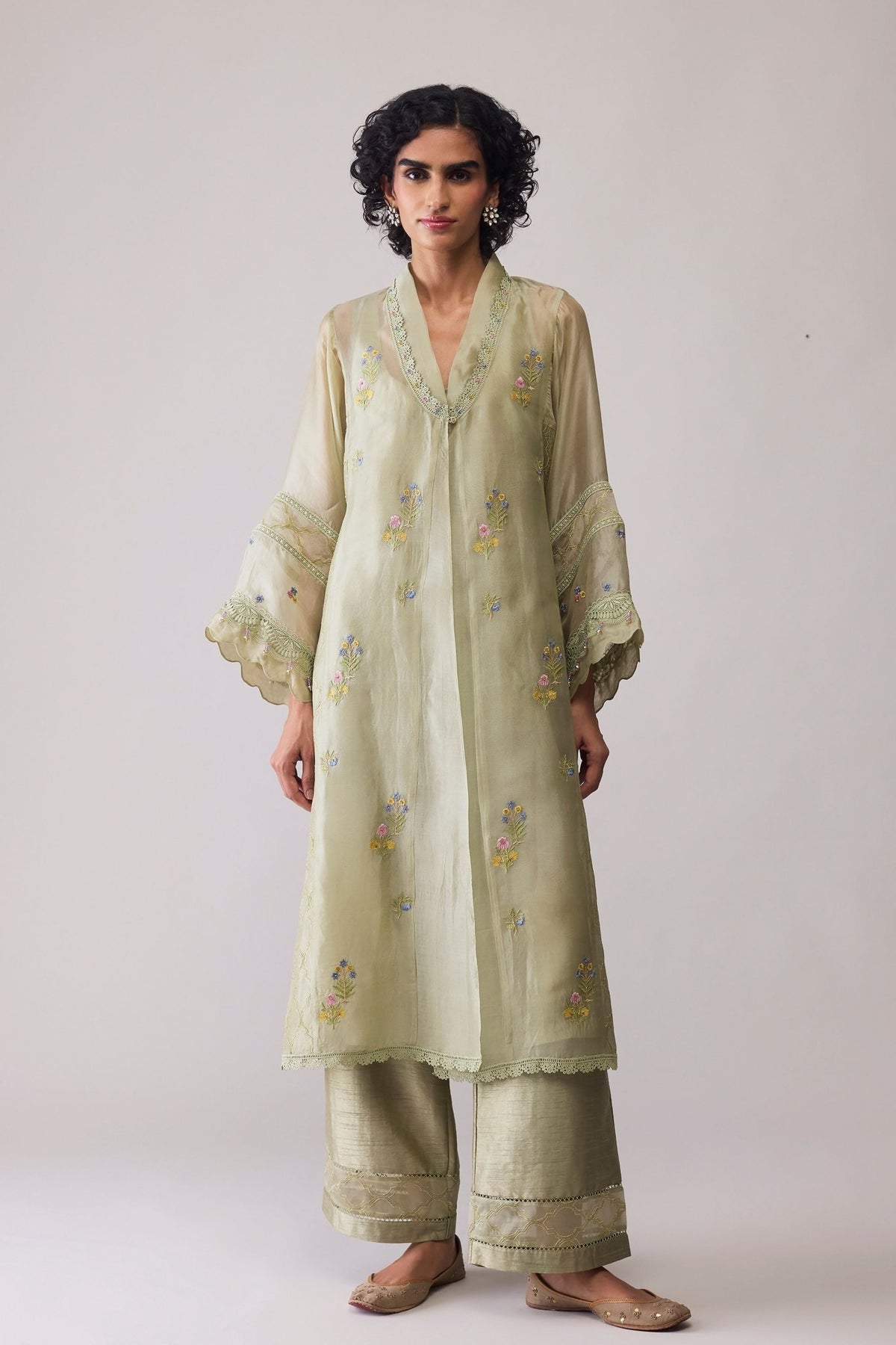 Ambreen Green Tunic Set