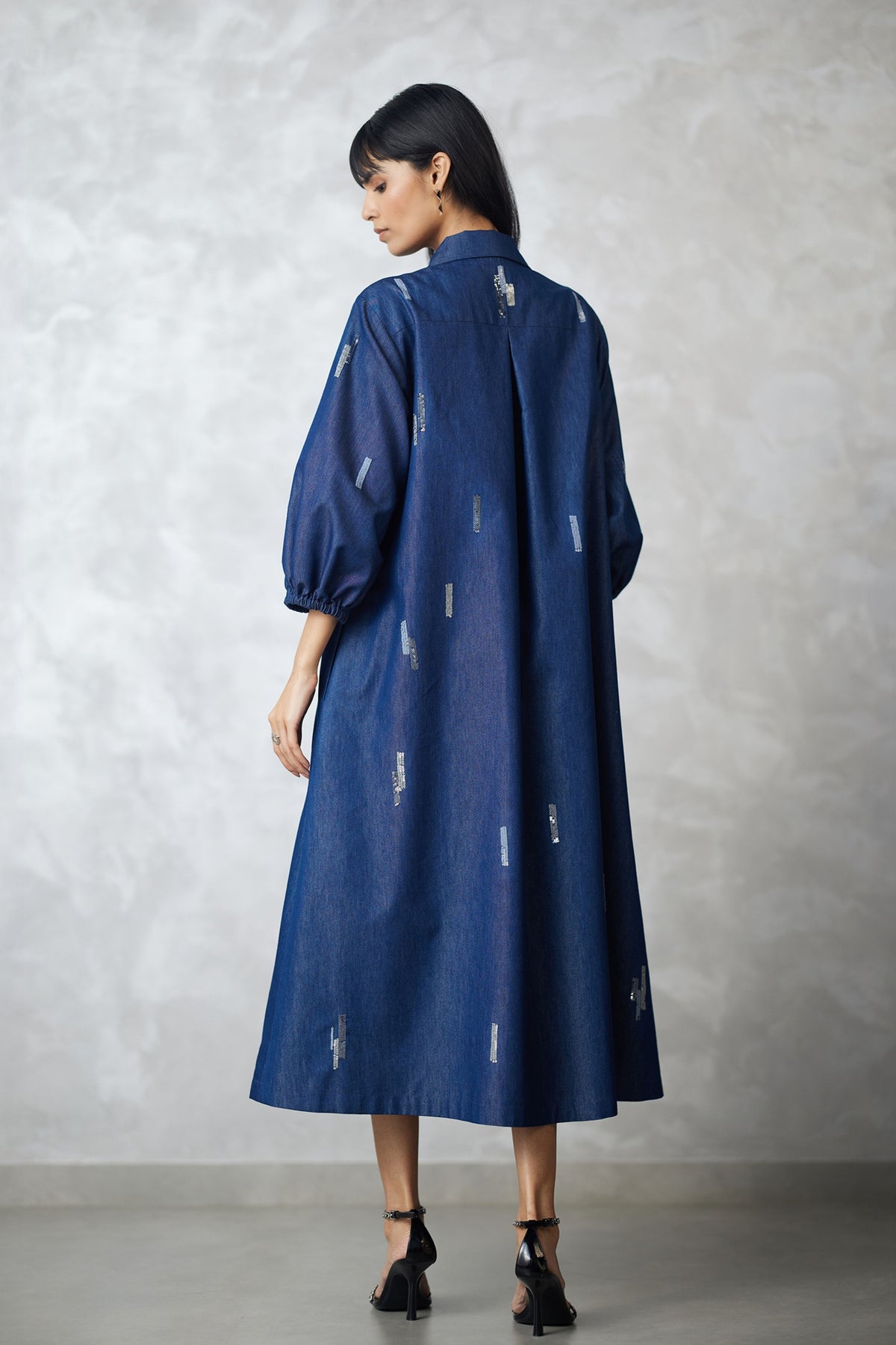 Denim Dark Blue Jacket Set