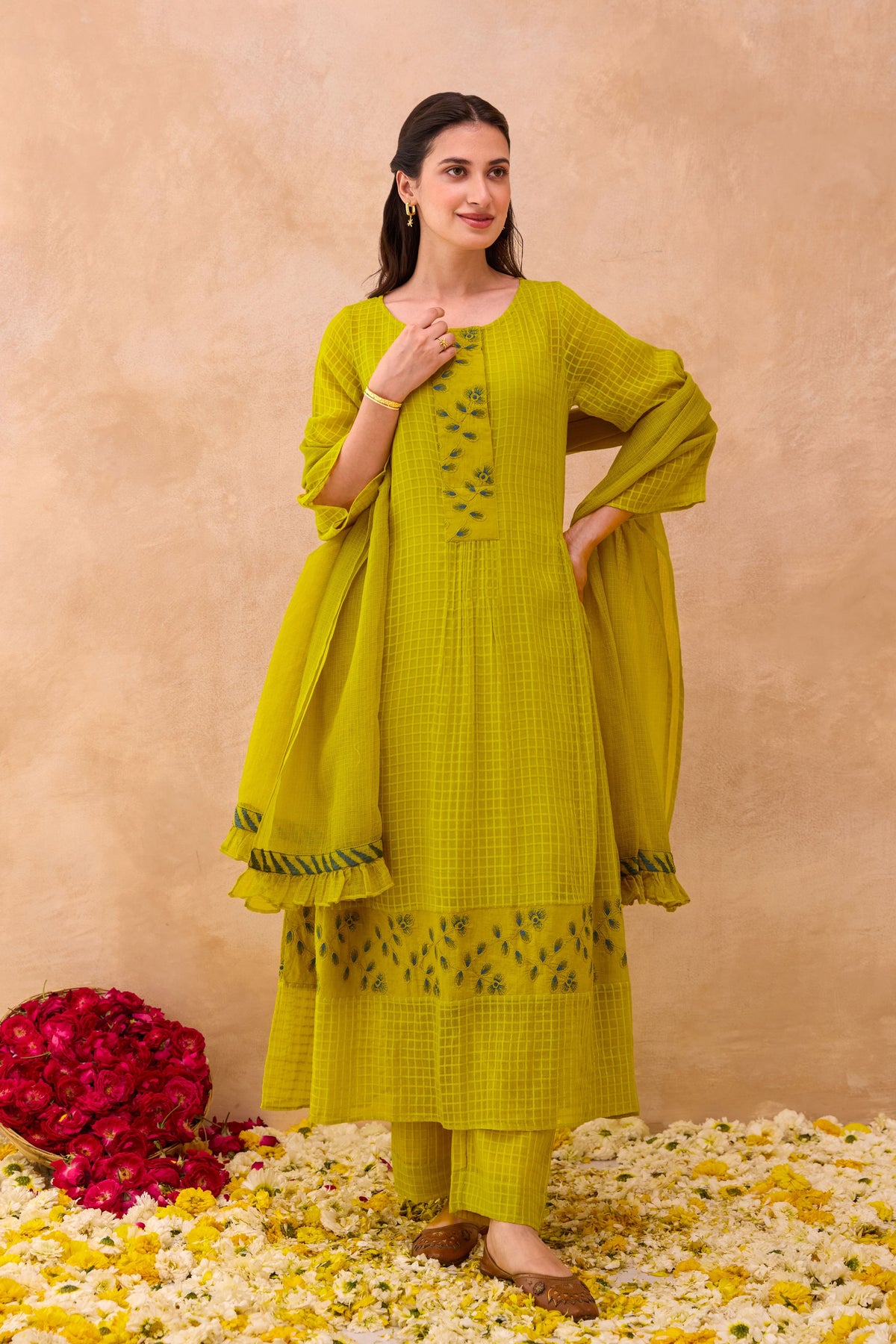 Amber Bloom Kurta Set
