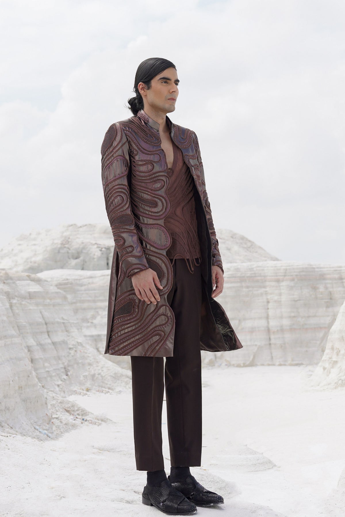 Brown Jacket Set