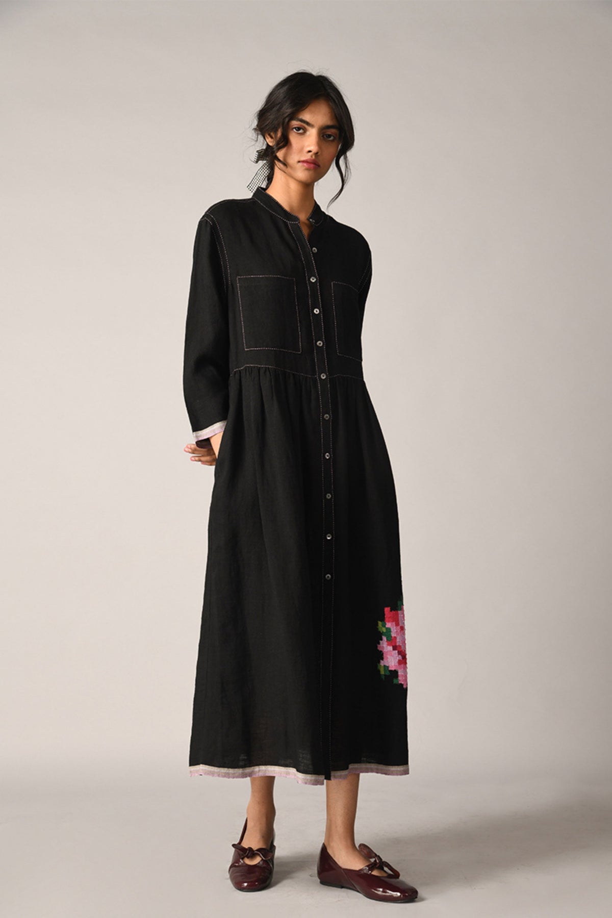 Bella Applique Embroidery Dress
