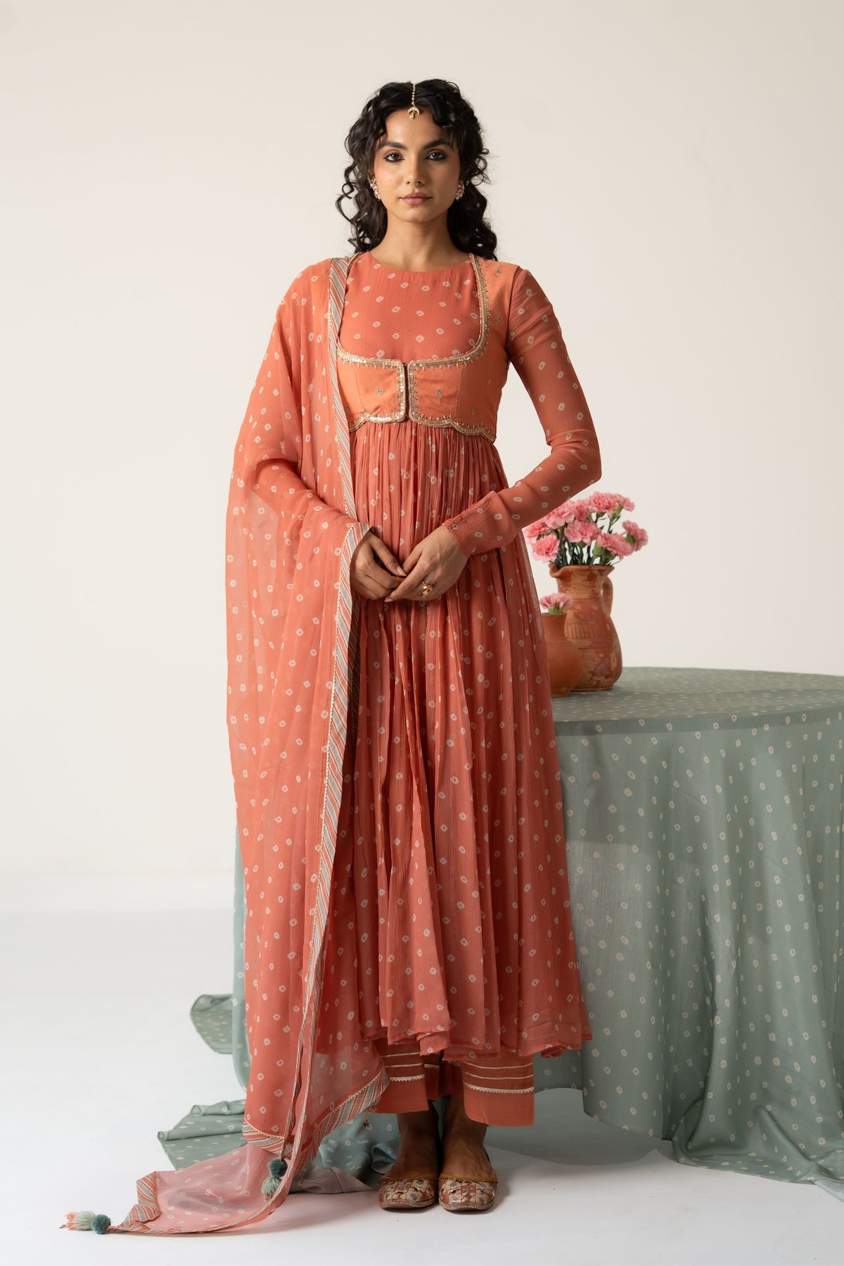 Rohiva  Anarkali Set