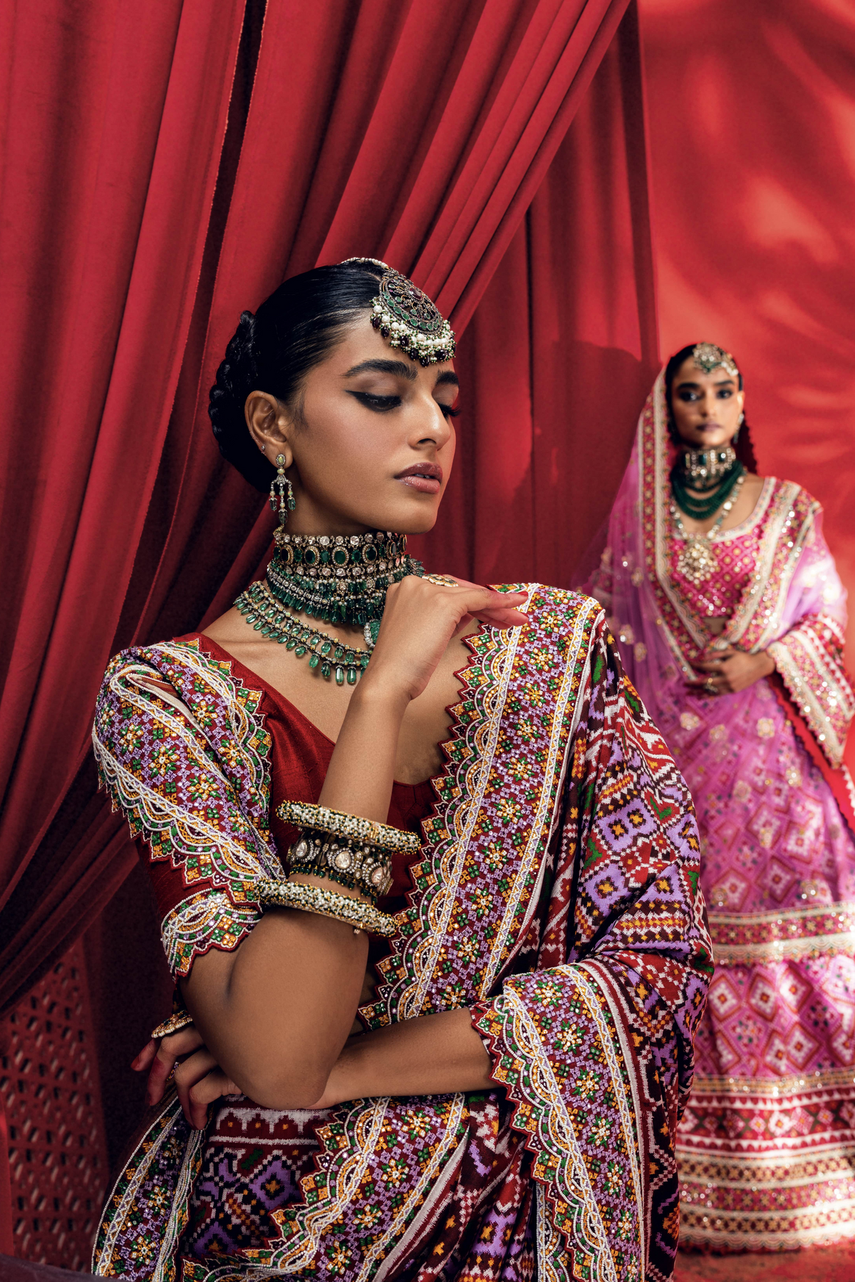 Lilac Patola Saree