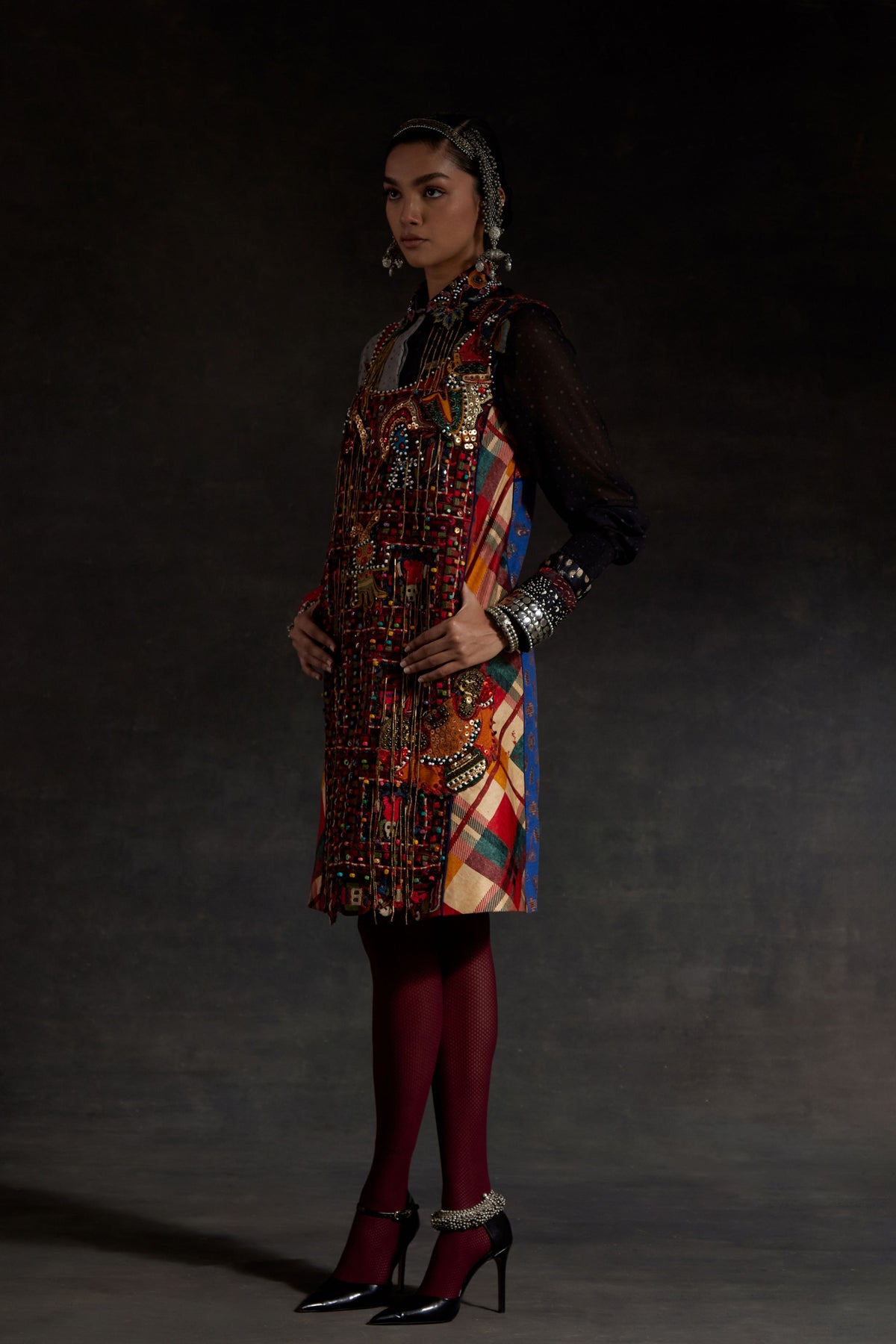 Mehru Embo Dress Set