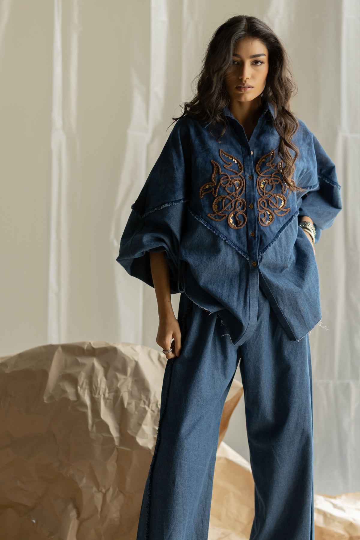 Light Blue Tie-dye Co-ord Set