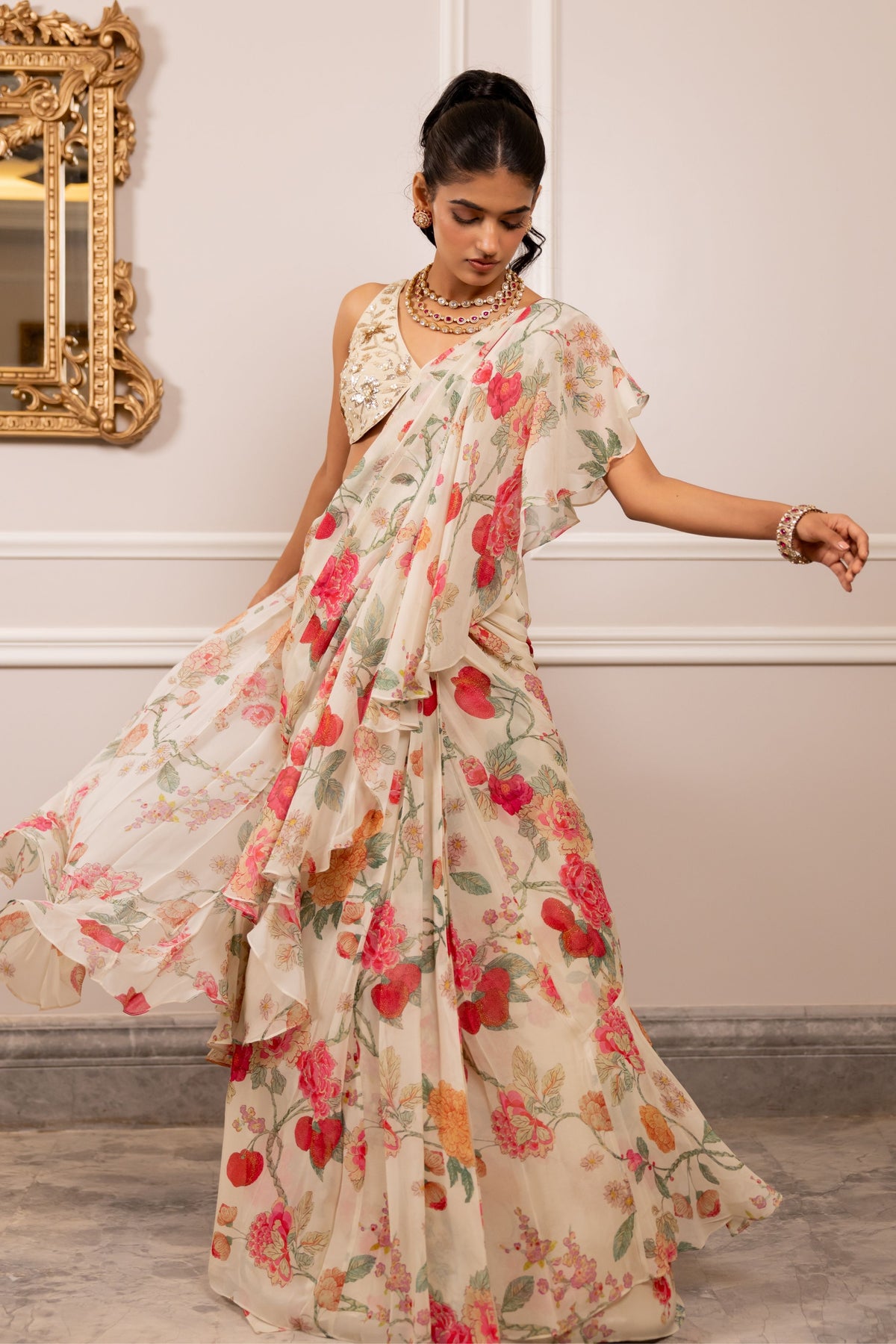 Sayuri Drape Saree Set