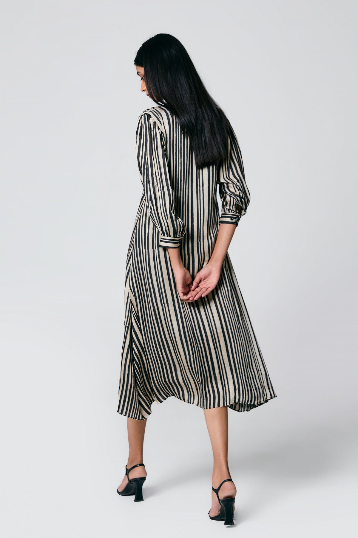 Ajrakh V Neck Dress
