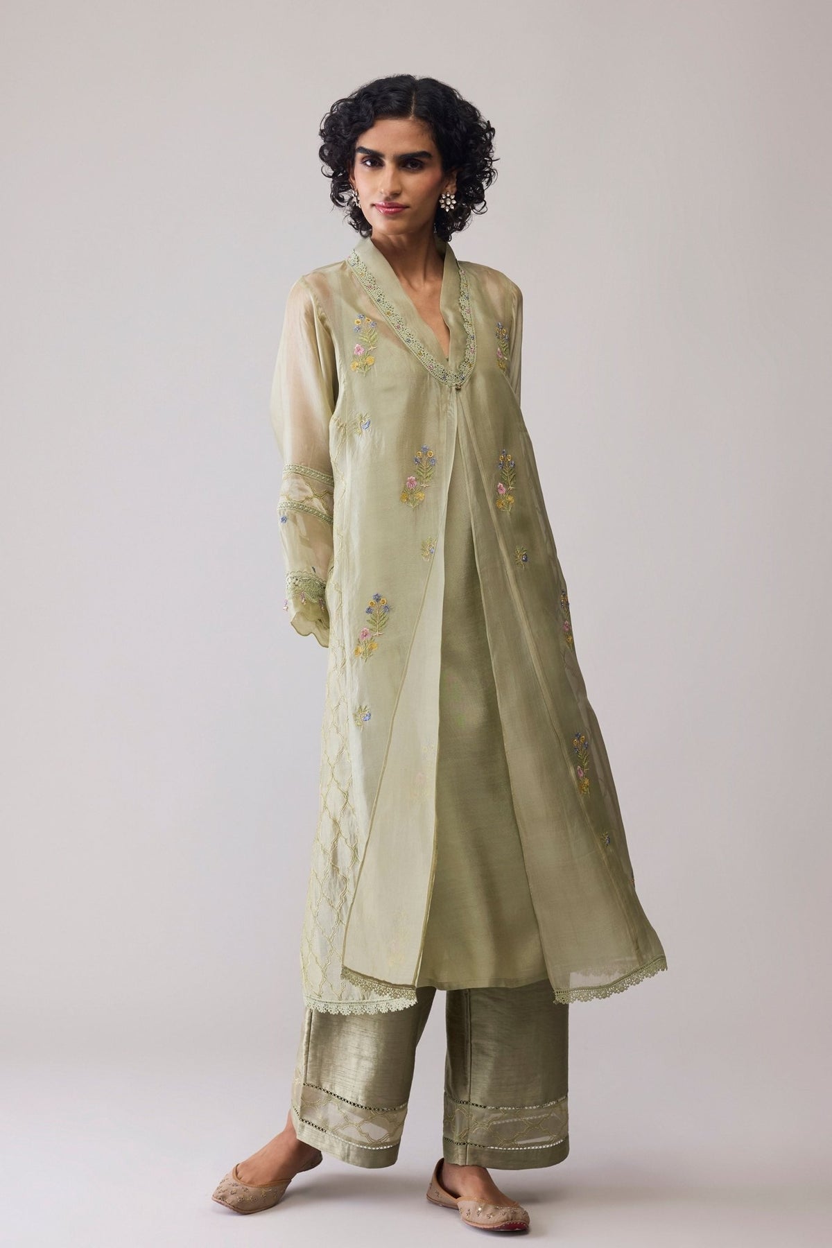 Ambreen Green Tunic Set