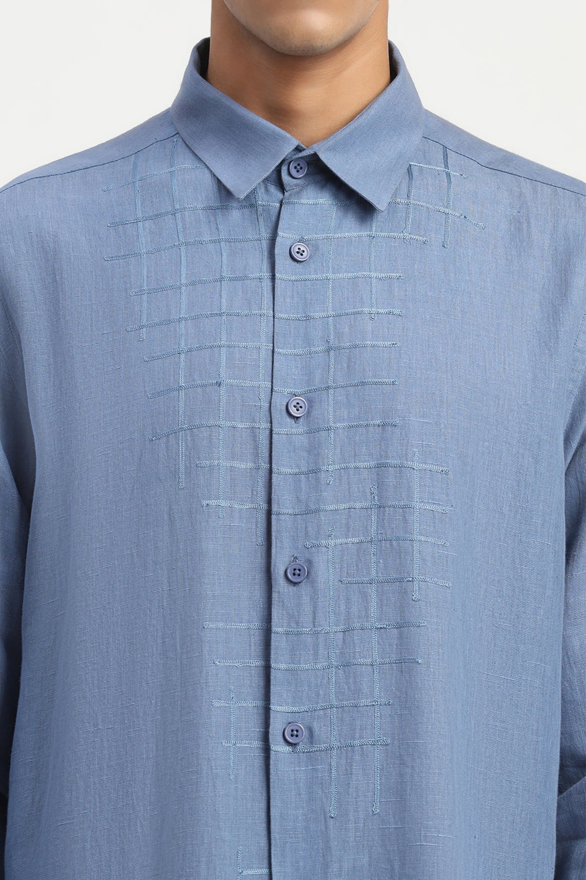 Blue Aari Checks Shirt