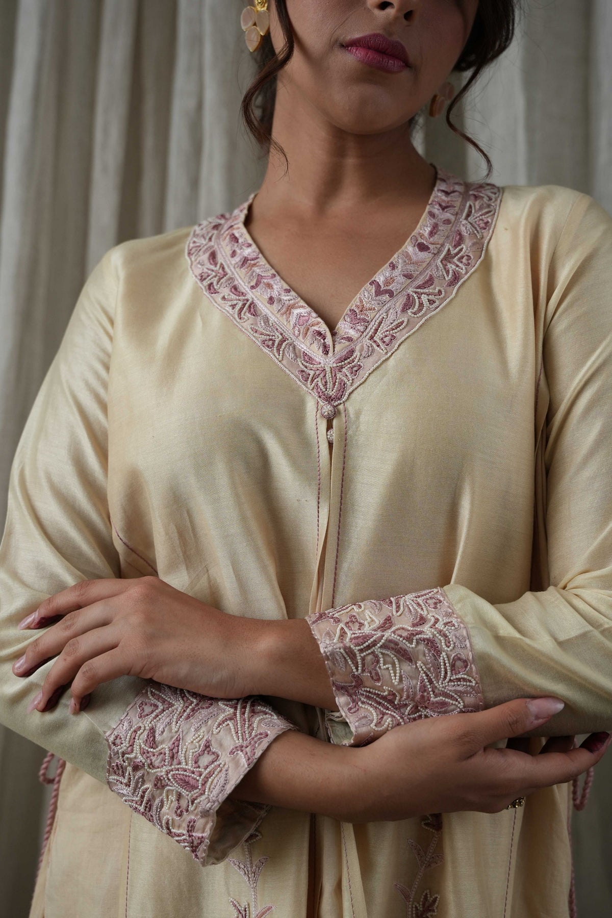 Beige Pallazo Set
