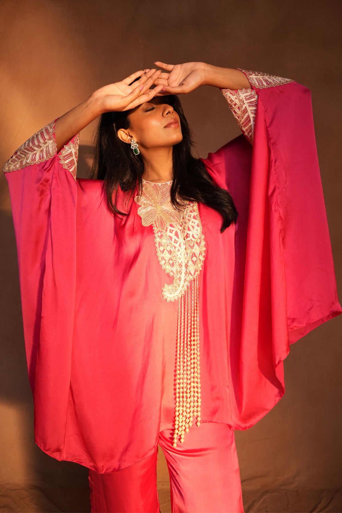 Pink Kaftan Set