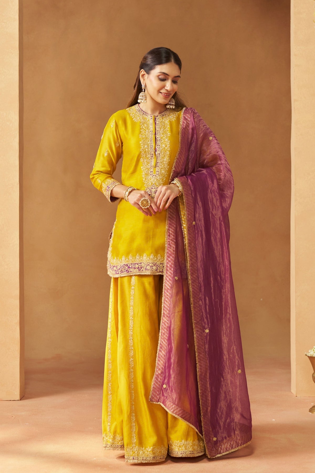 Fadiya Mustard Sharara Set