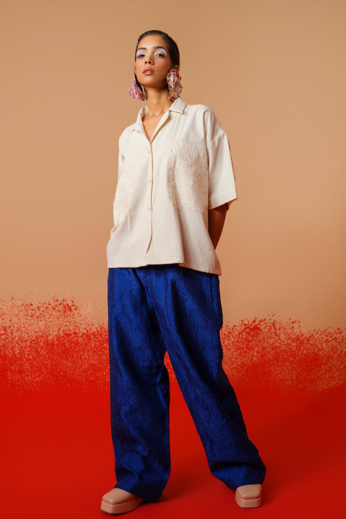 Blue Petal Pants