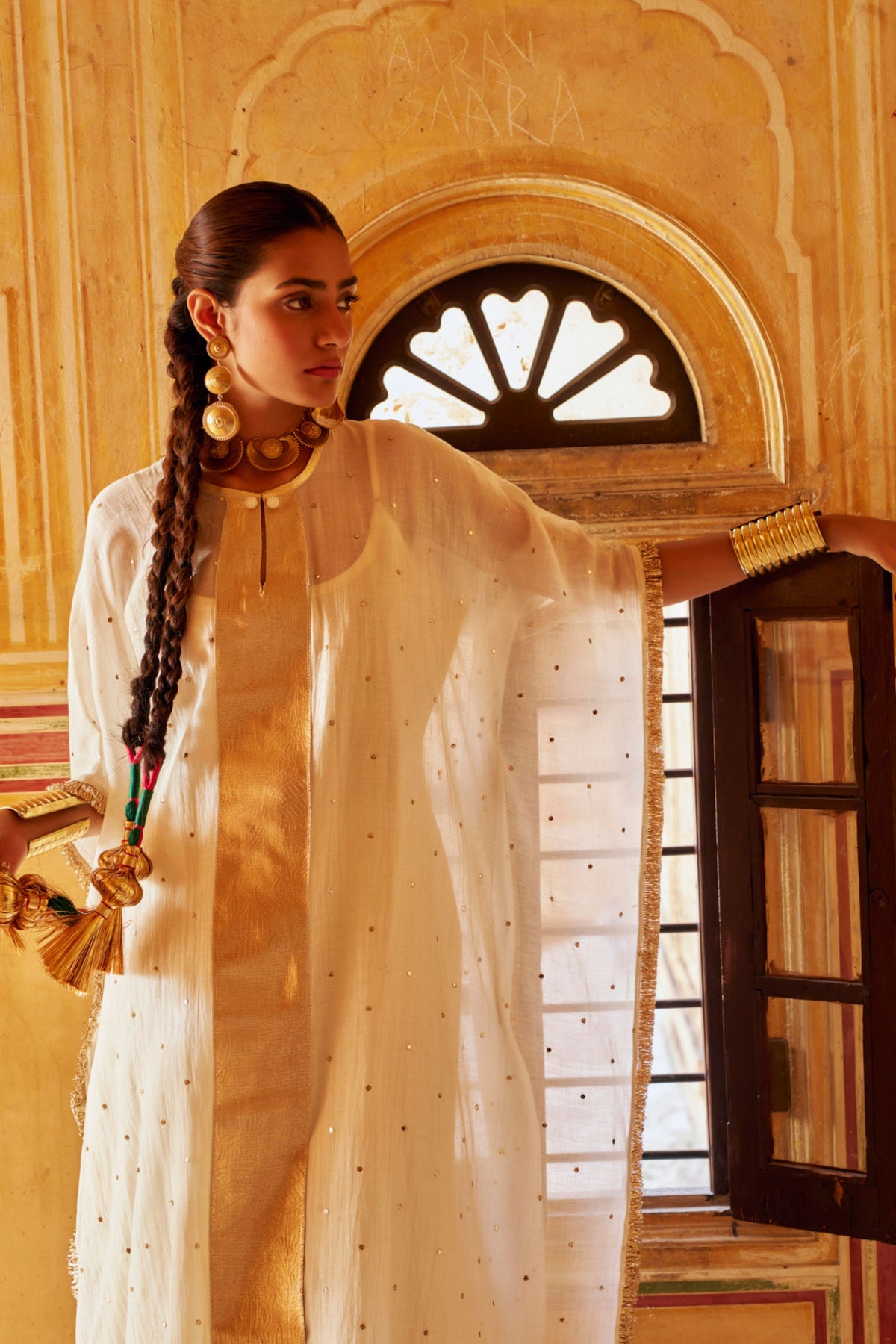 Ivory Kaftan Set