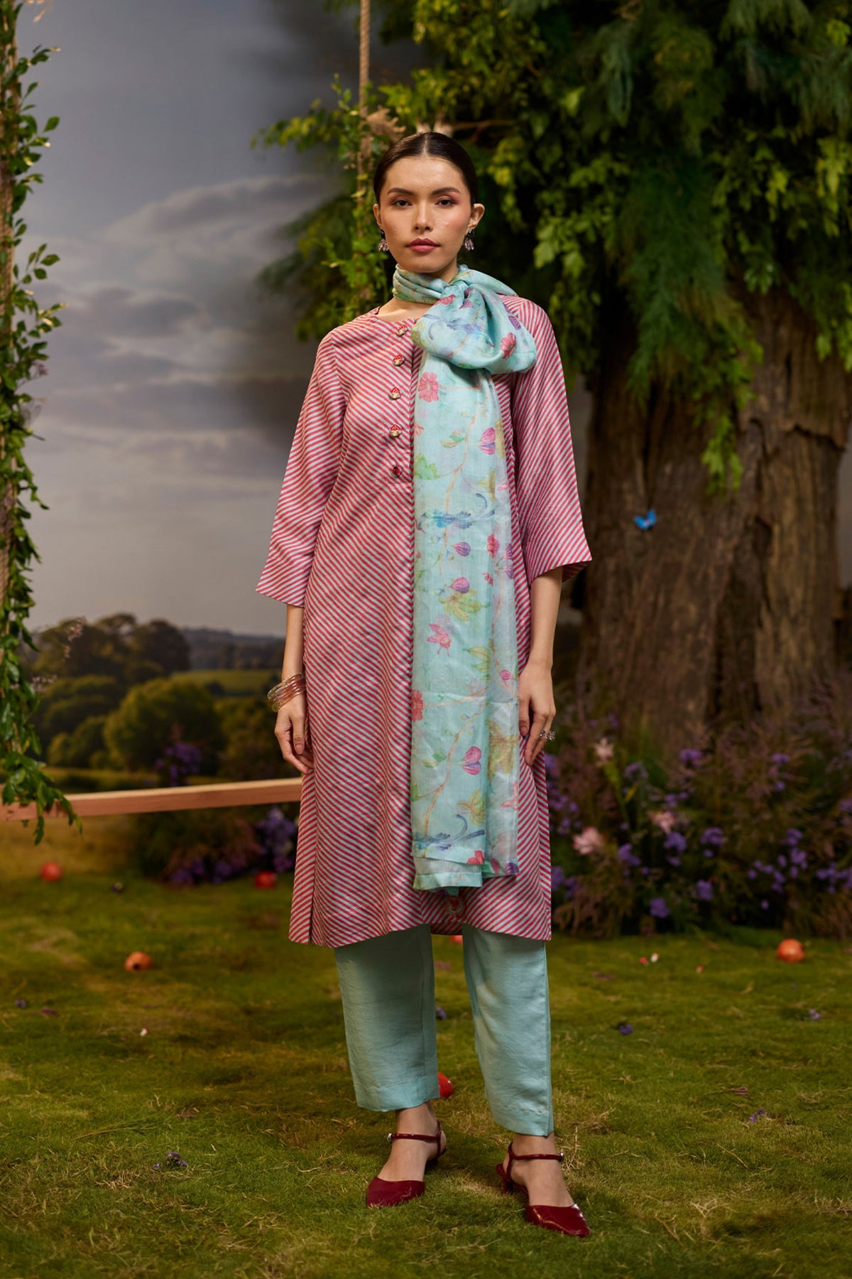 Fig n Fable Blue Dupatta