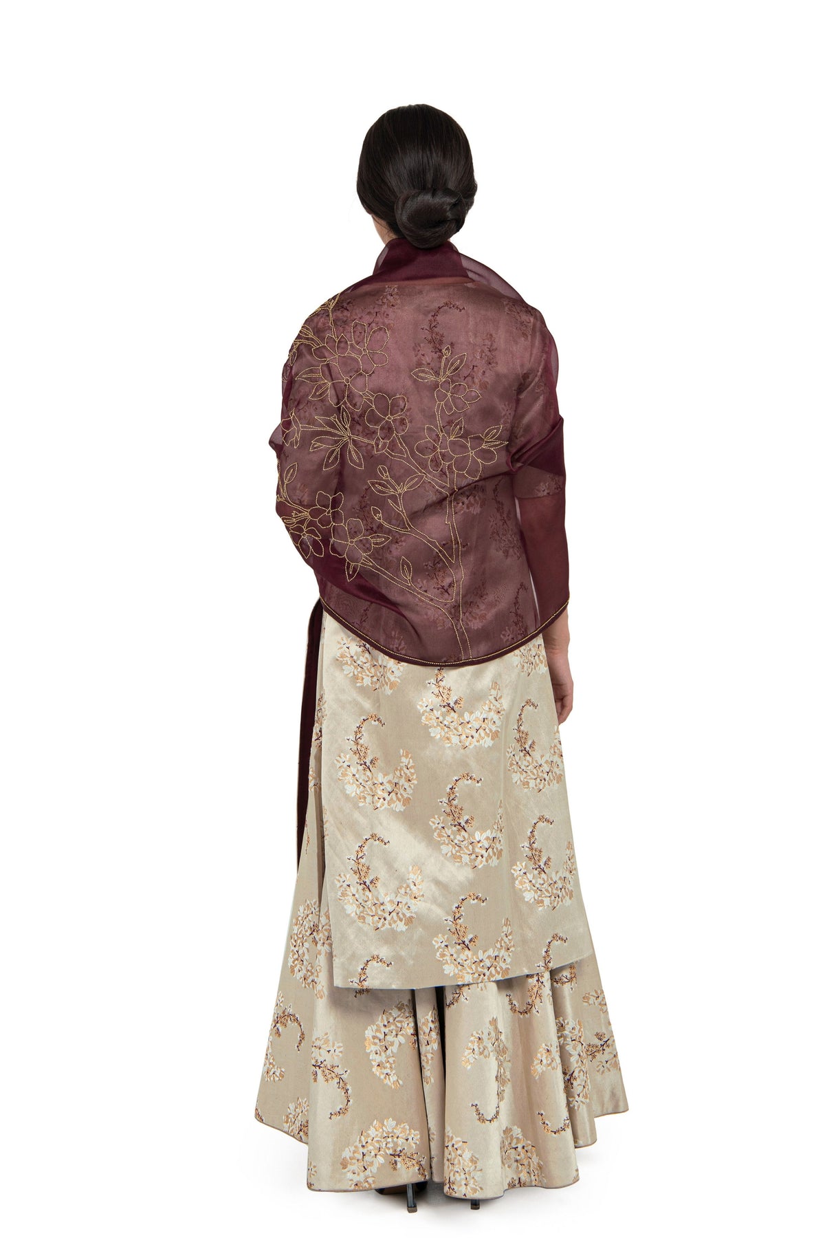 Rikka Maroon Odhani