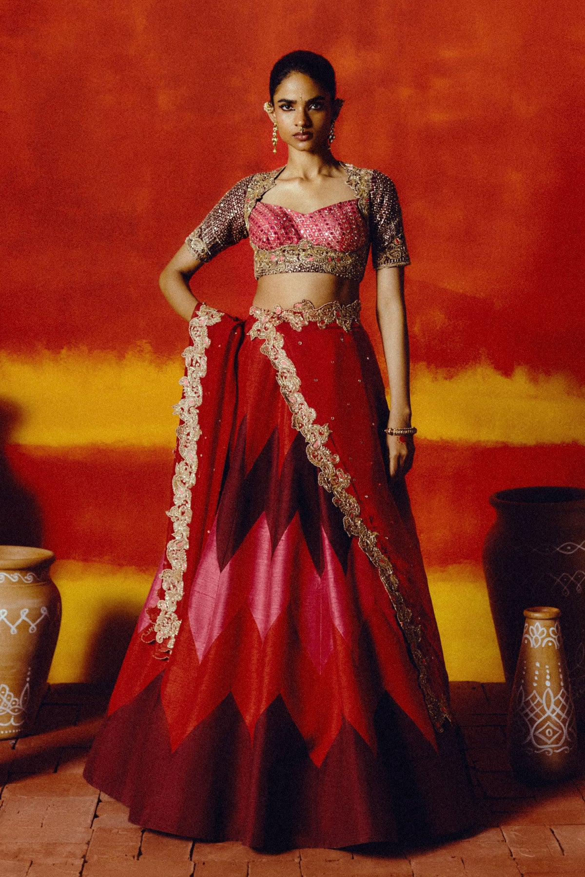 Aruna Rekha Lehenga Set