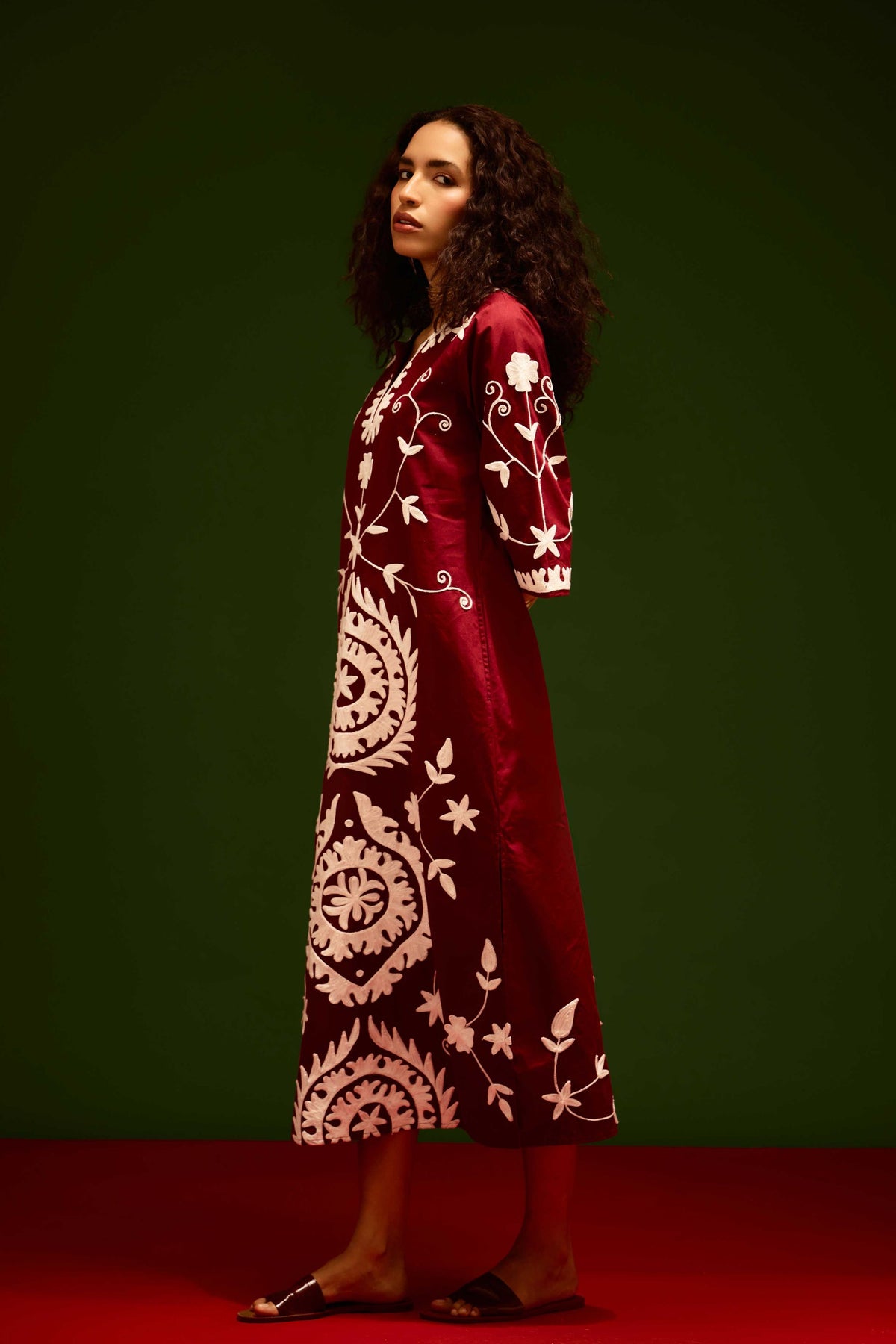 Burgundy Maxi Dress