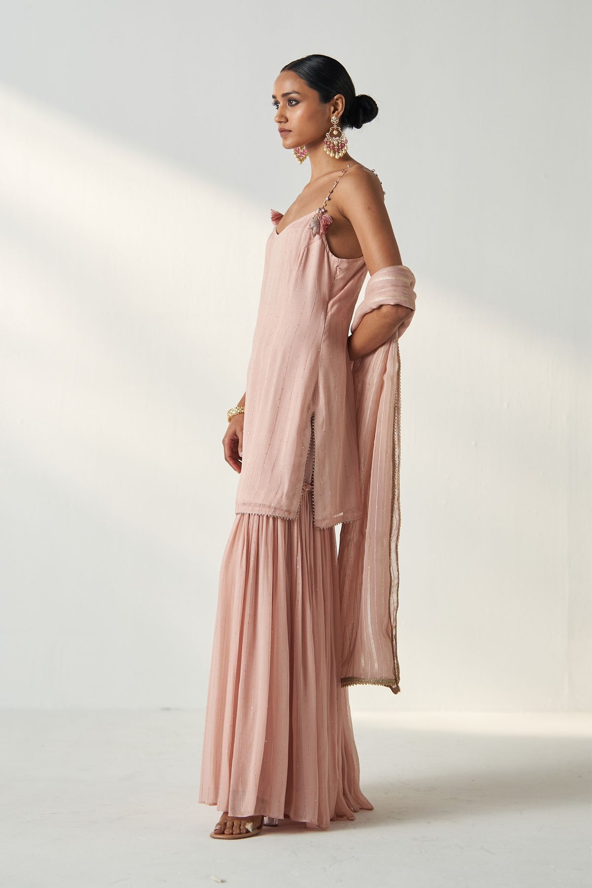 Pakhi Blush Pink Sharara Set