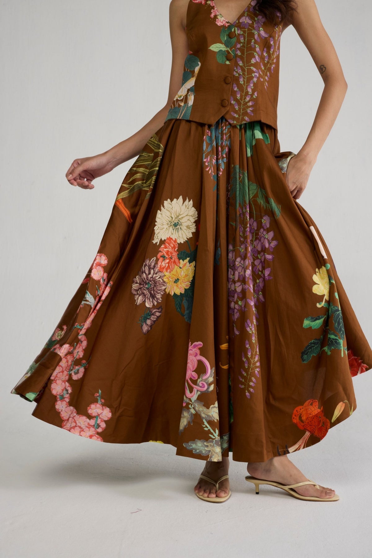Emi Halterneck Skirt Set