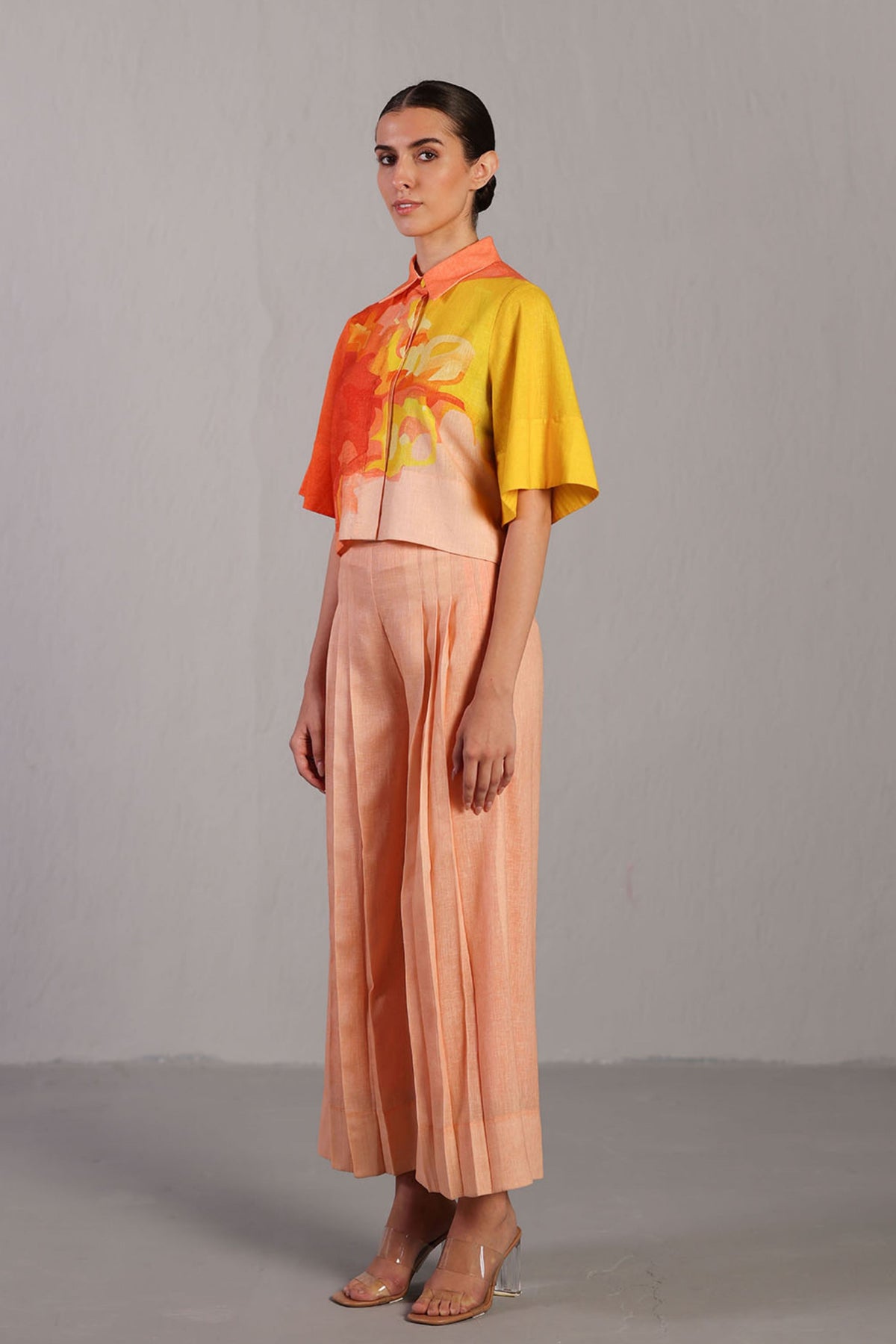 Bright Orange and Yellow Co-ord Set
