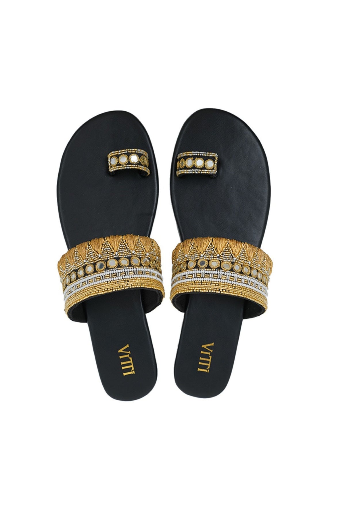 Mystic Black Kolhapuris