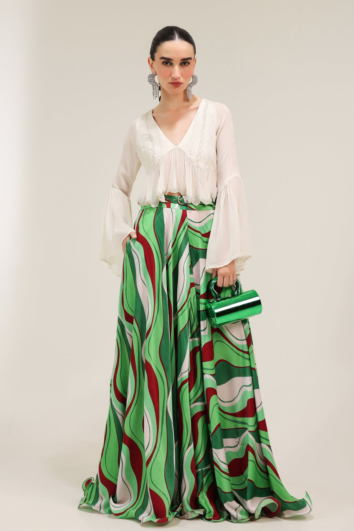 Ivory Sand Boho Skirt Set