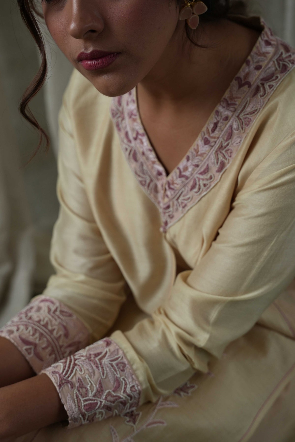 Beige Pallazo Set