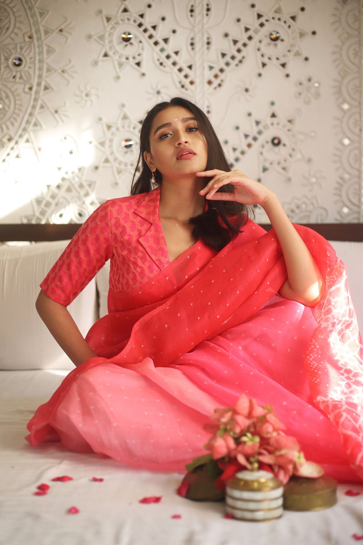 Pink Chaand Saree