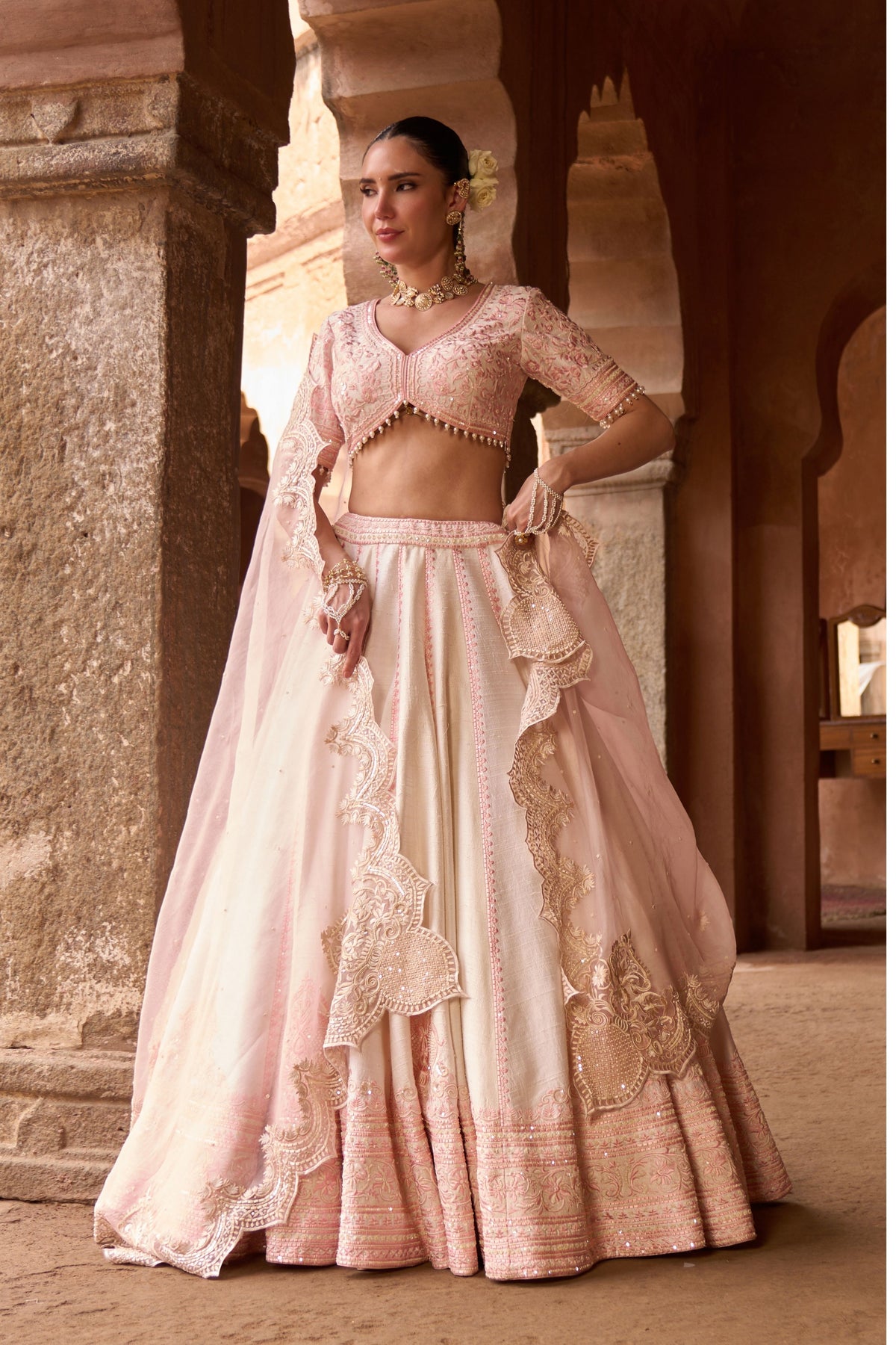 Sayeeda Reham Gara Lehenga Set