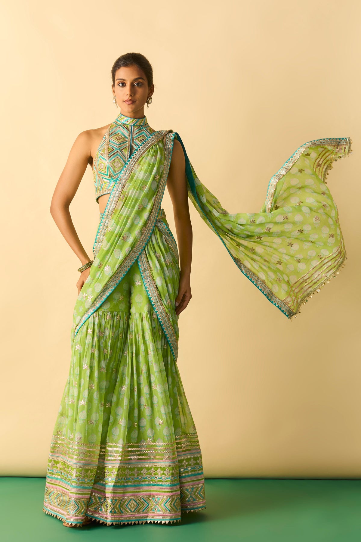 Labdhi Draped Saree Set