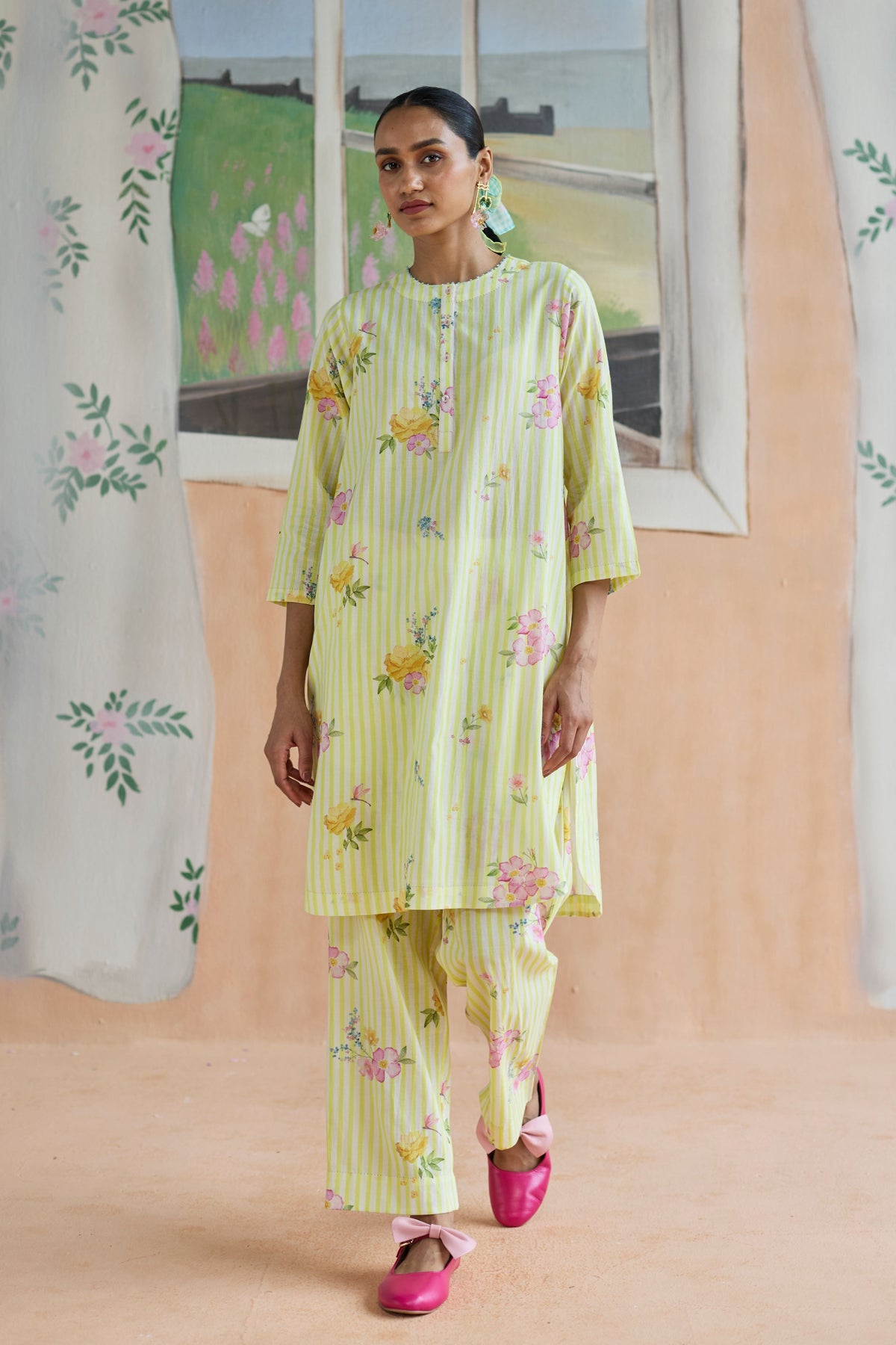 Serene Flora Mid Kurta Set