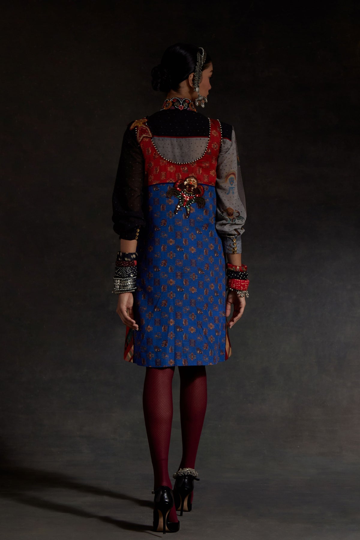 Mehru Embo Dress Set