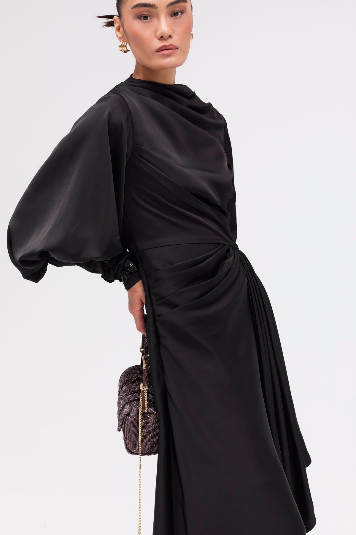 Dusked Black Dress