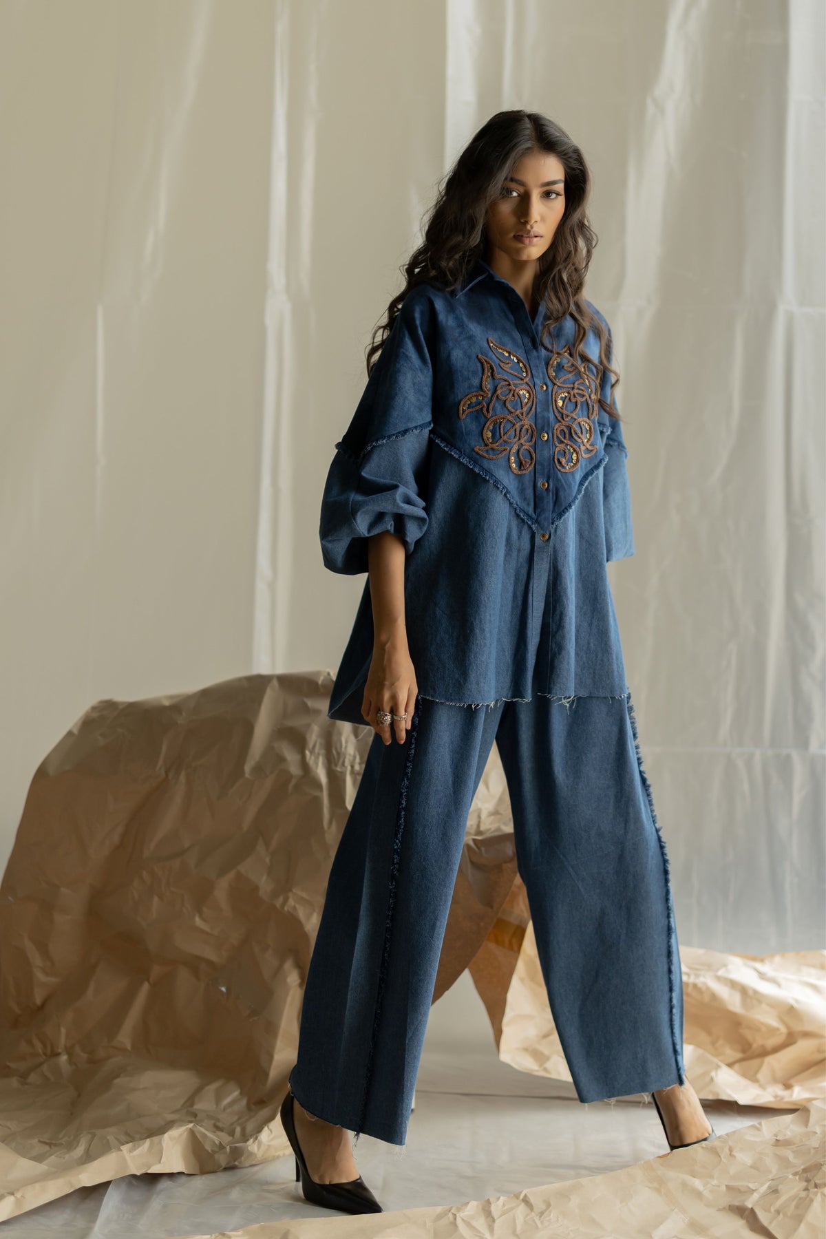 Light Blue Tie-dye Co-ord Set