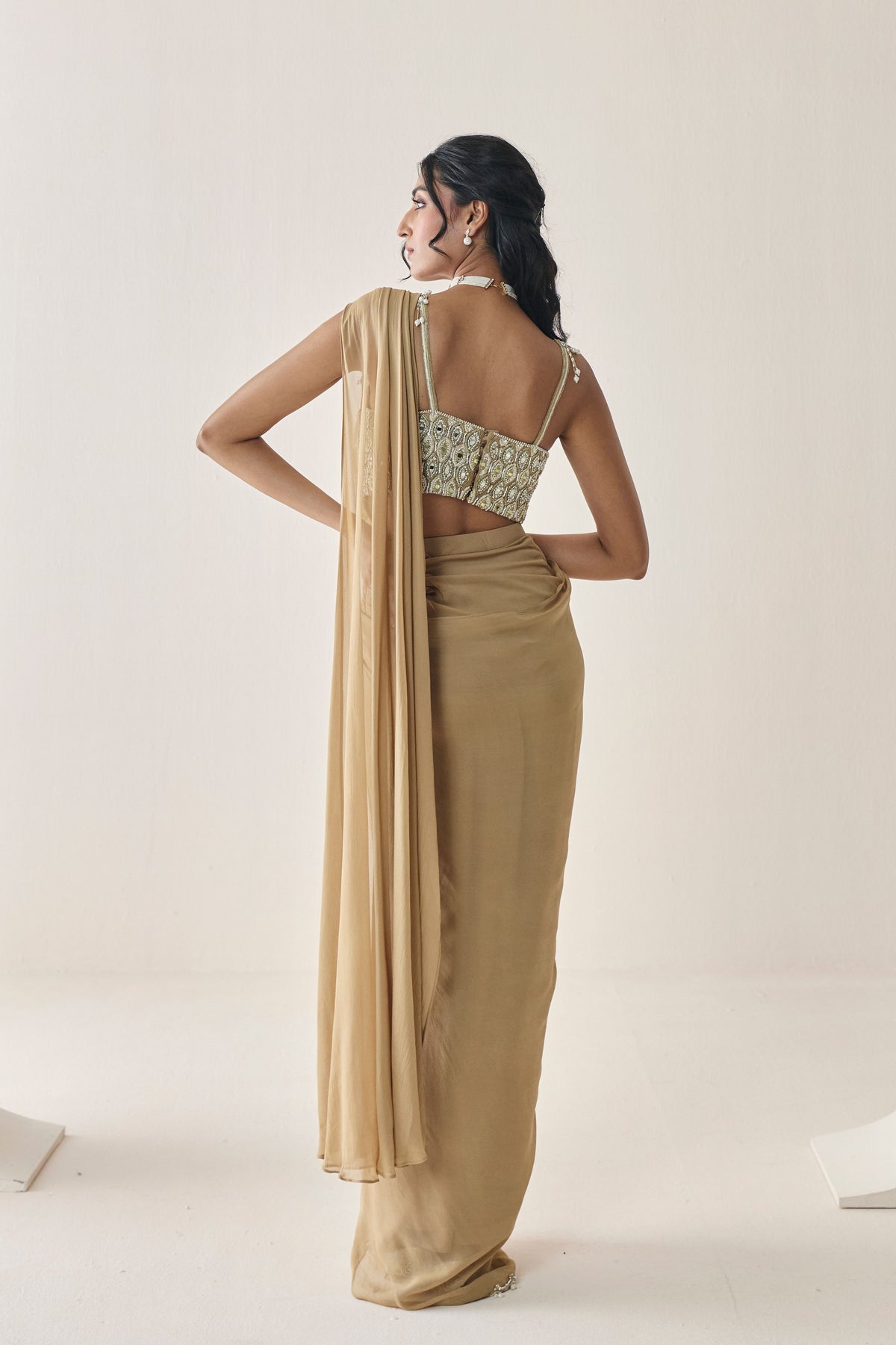 Loretta Pre Draped Saree Set