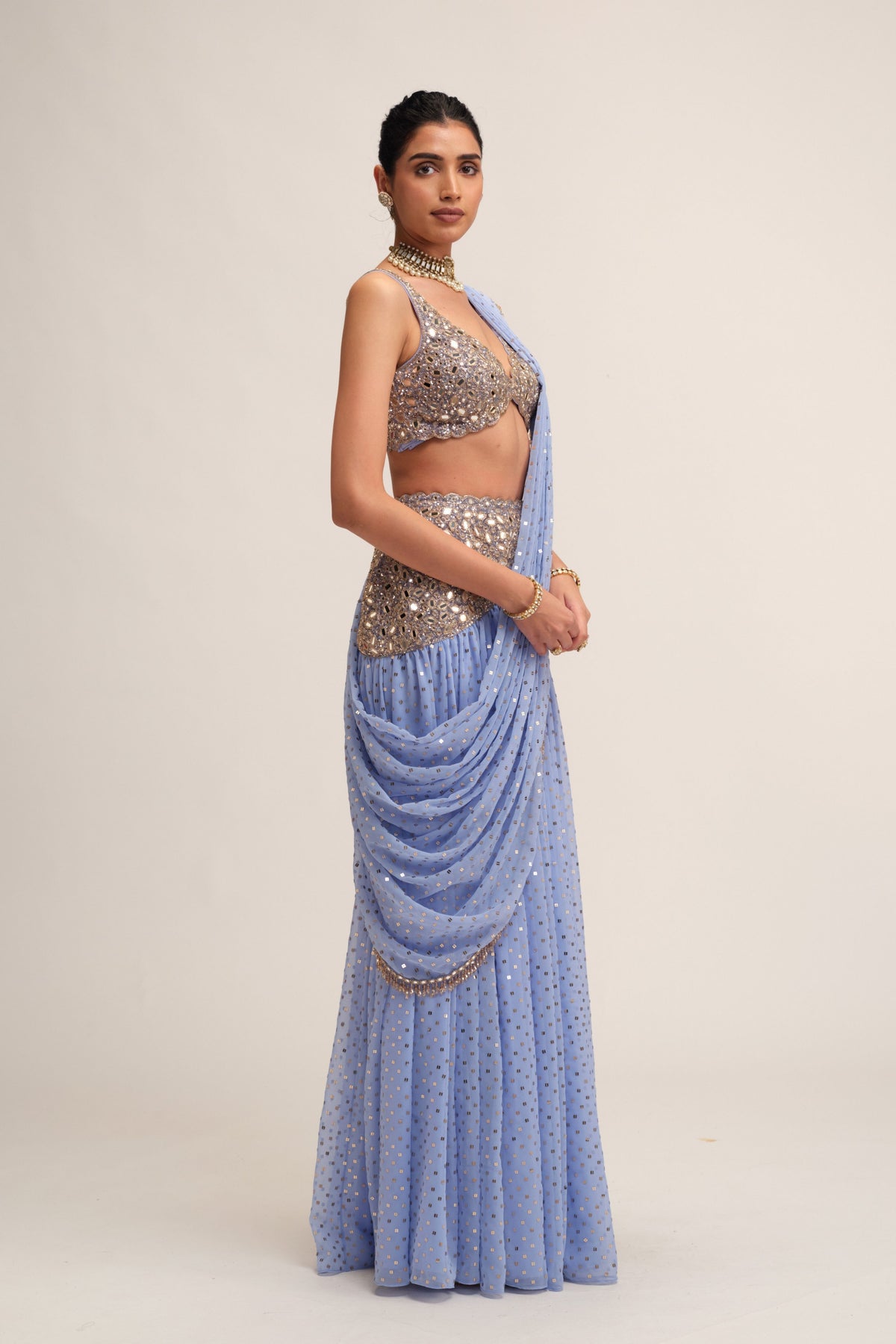 Dew Draped Saree Set