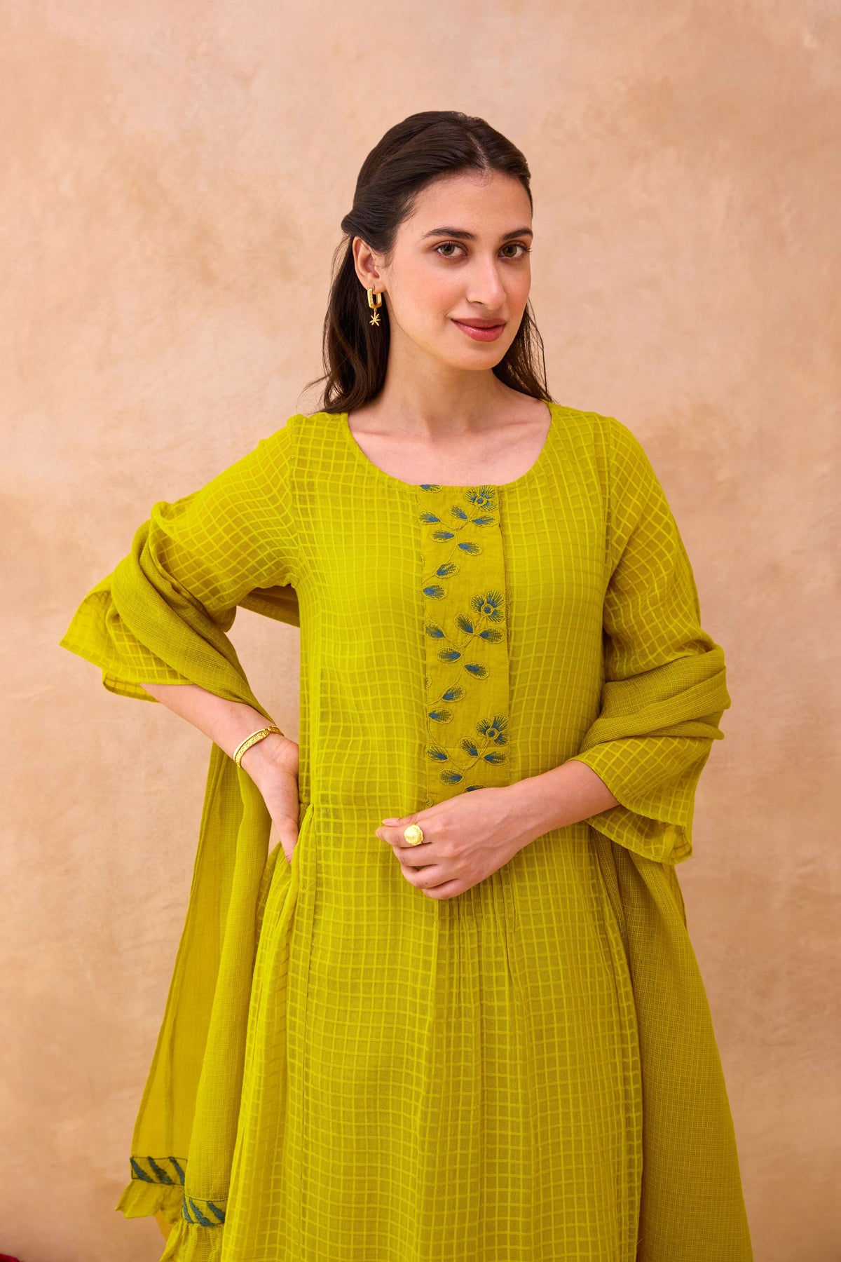 Amber Bloom Kurta Set